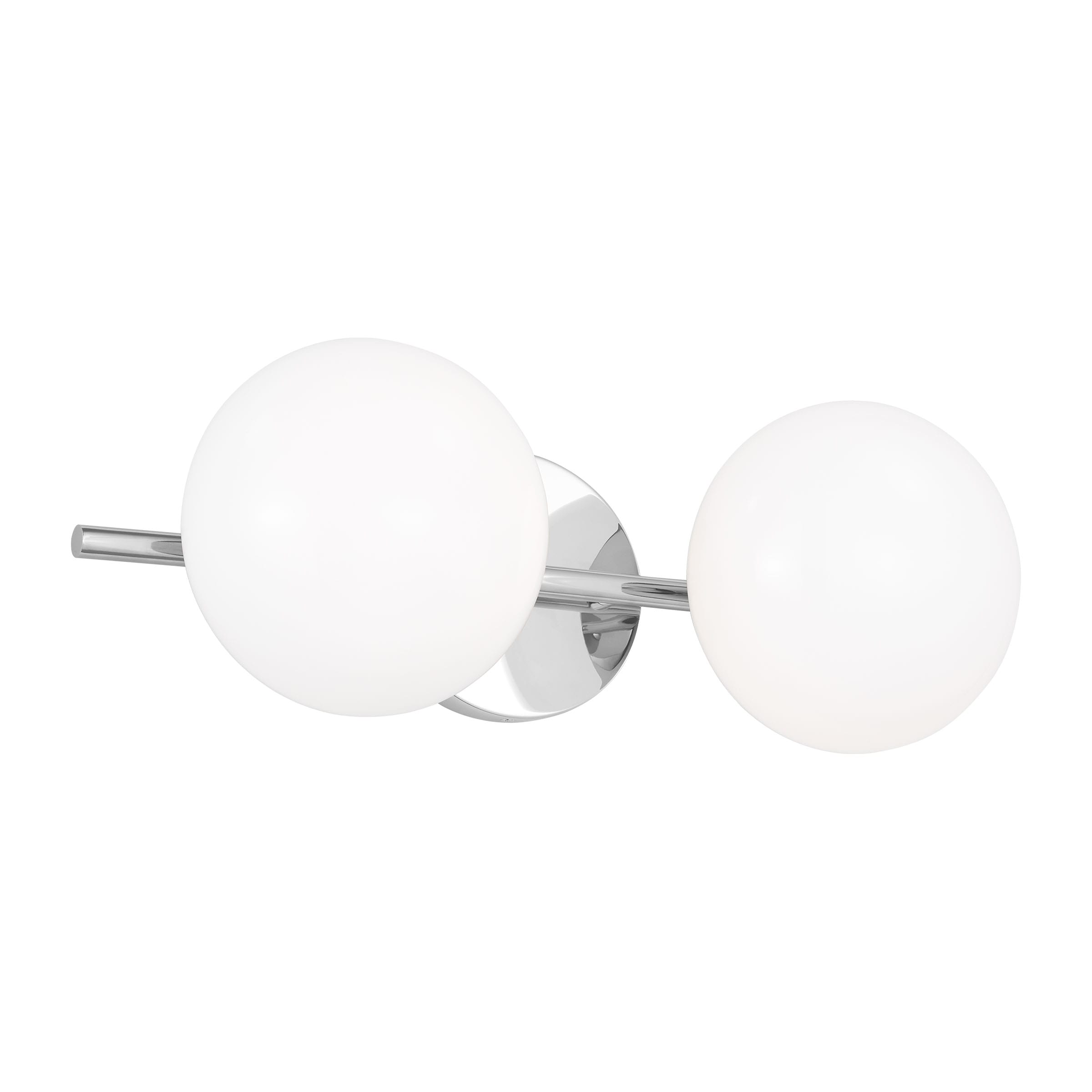 ED Ellen DeGeneres EV1012CH Lune 17.875-in 2 -Light Chrome Modern/contemporary Vanity light