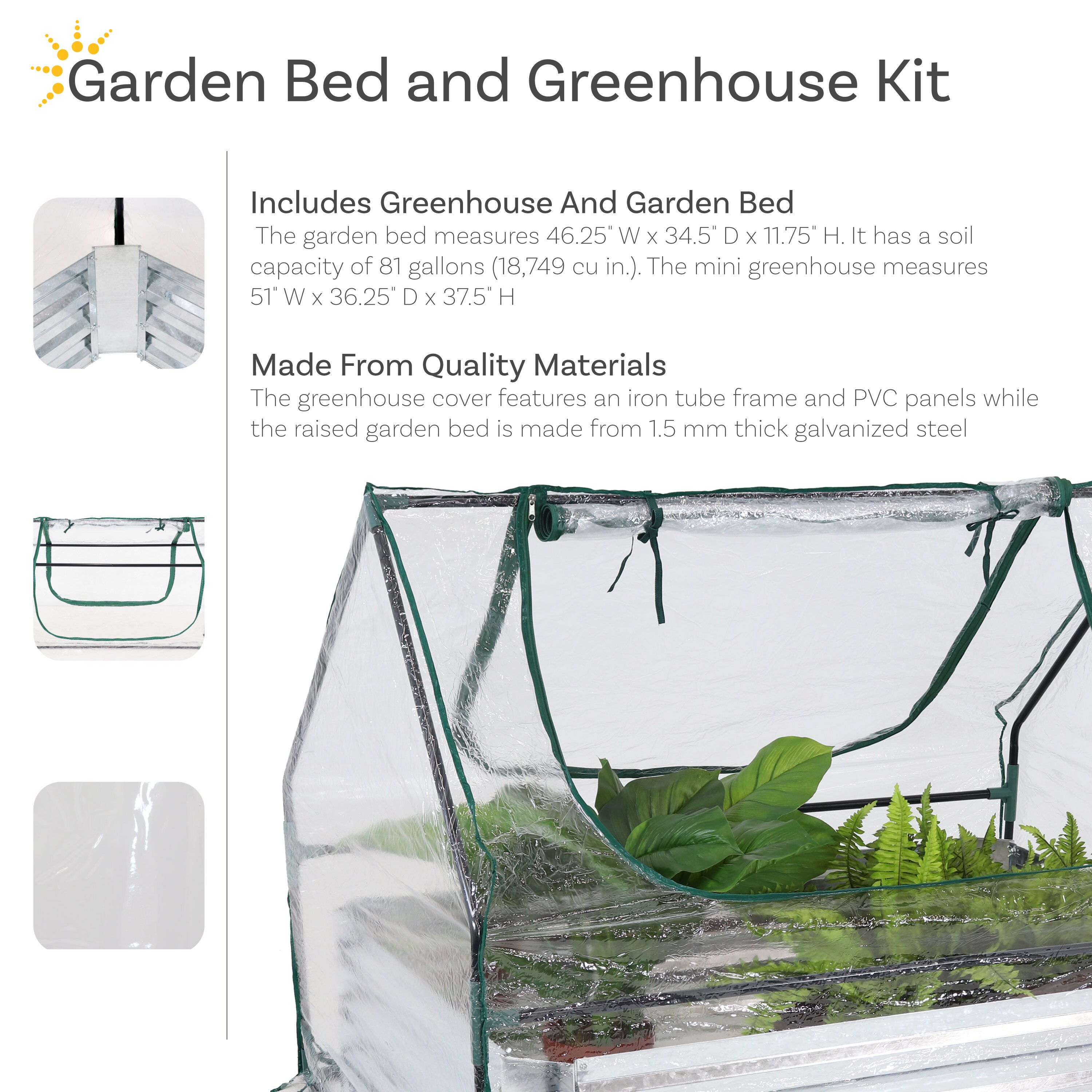 Sunnydaze Decor HB-702 greenhouses - View #6