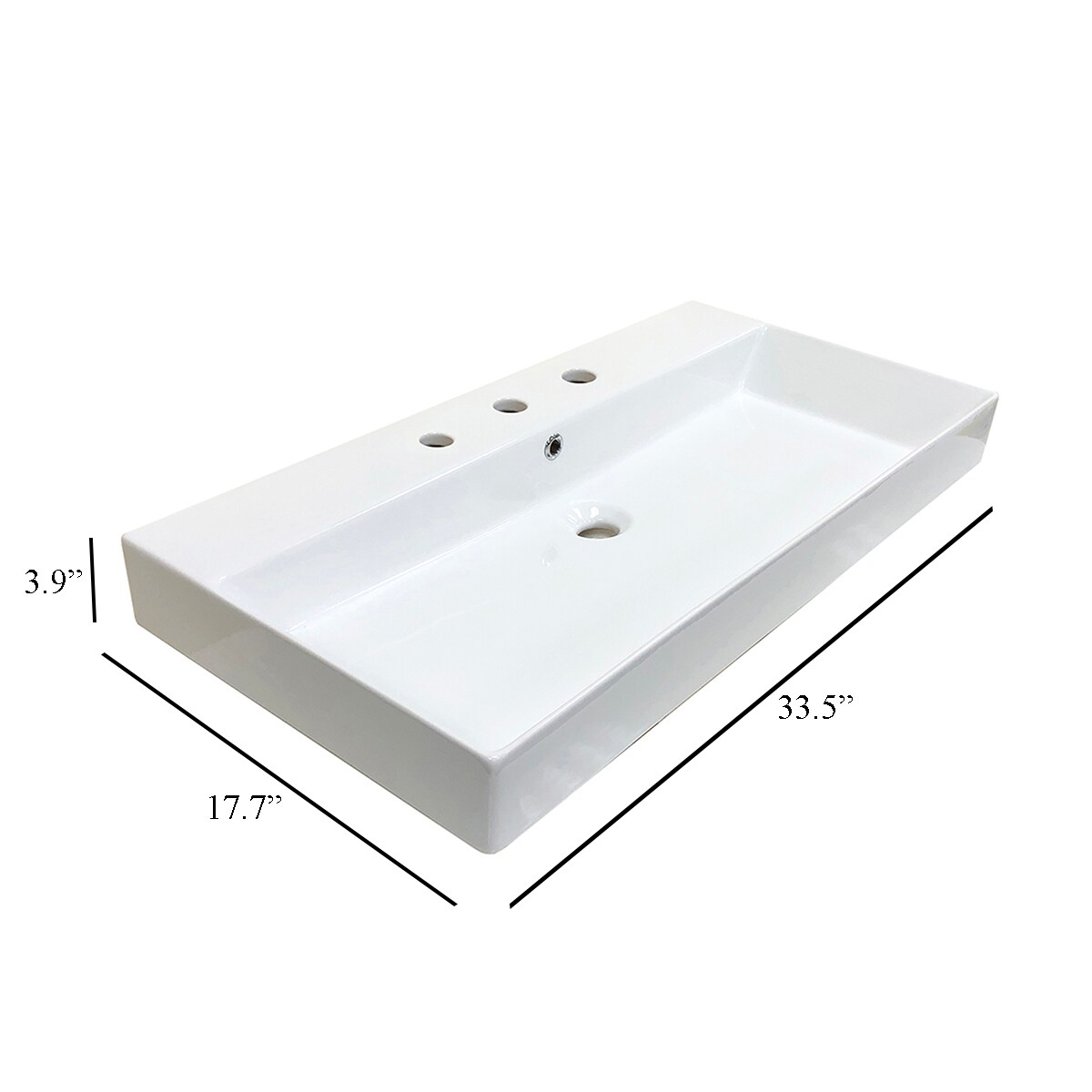 WS Bath Collections ENERGY 85.03 Bath-Sink - View #7