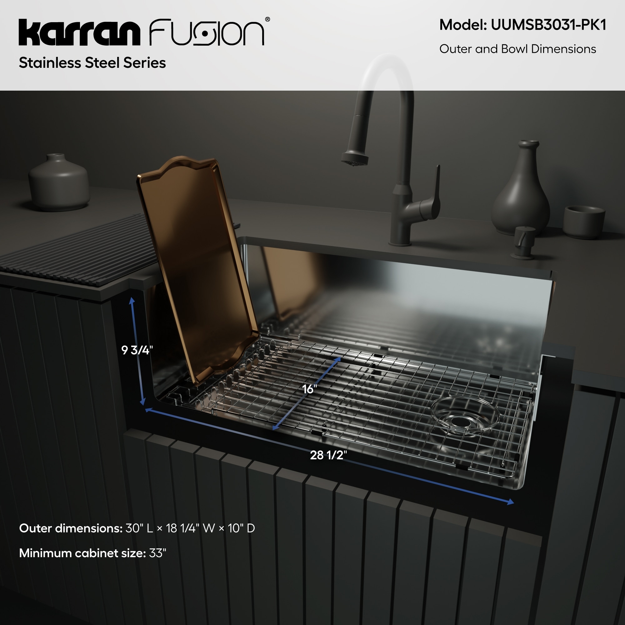 Karran UUMSB3031-PK1 Kitchen-Sinks - View #6
