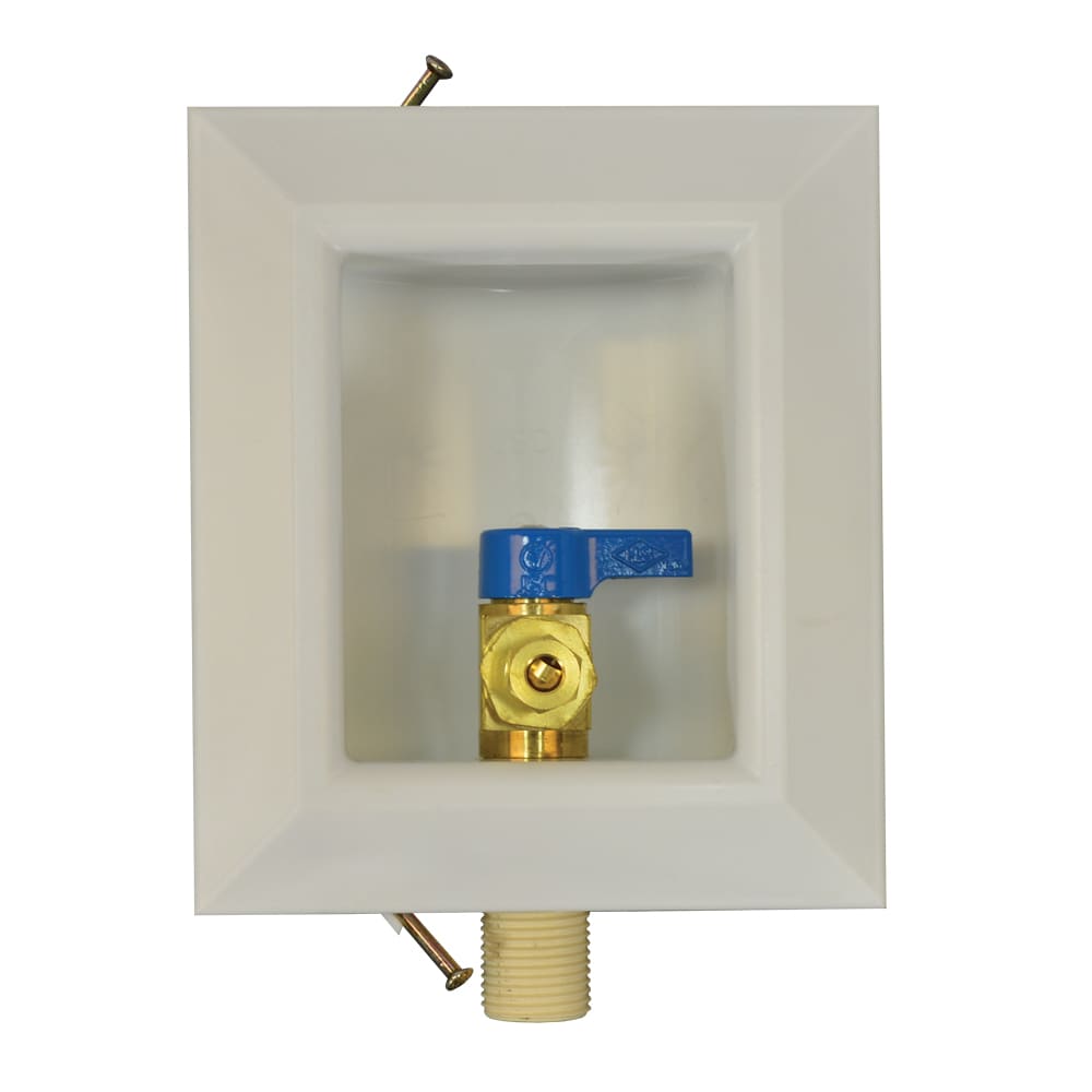 Jones Stephens Quarter Turn Ball Valve C PVC Ice Maker Outlet Box