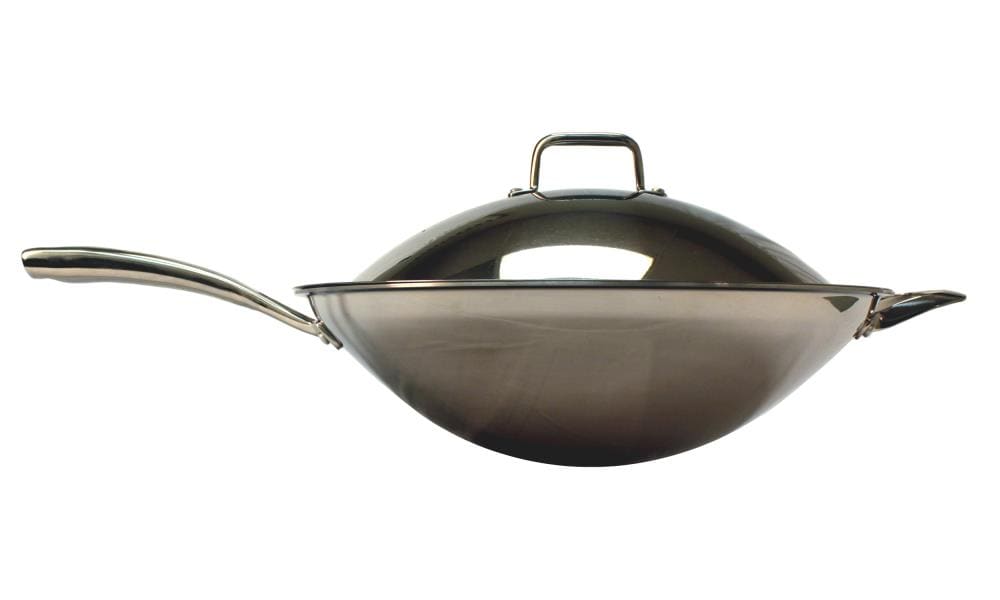 SPT Large 18 in. Stainless Steel Induction Wok with Handles SL