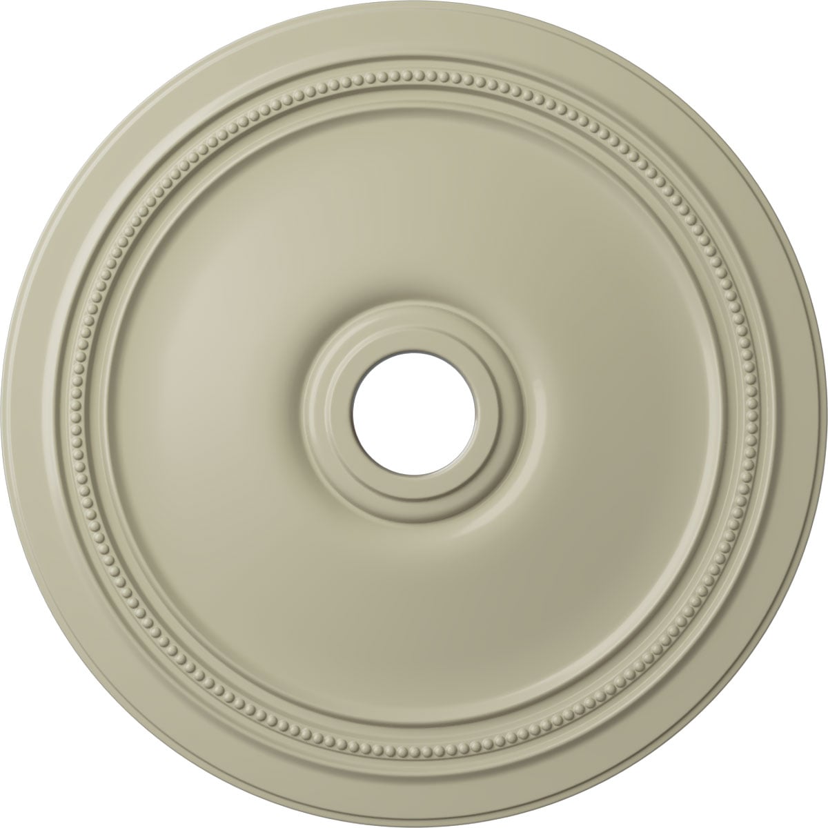Ekena Millwork CM24DICYF Diane 24-in W x 24-in L Painted Clear Yellow Polyurethane Whole Ceiling Medallion