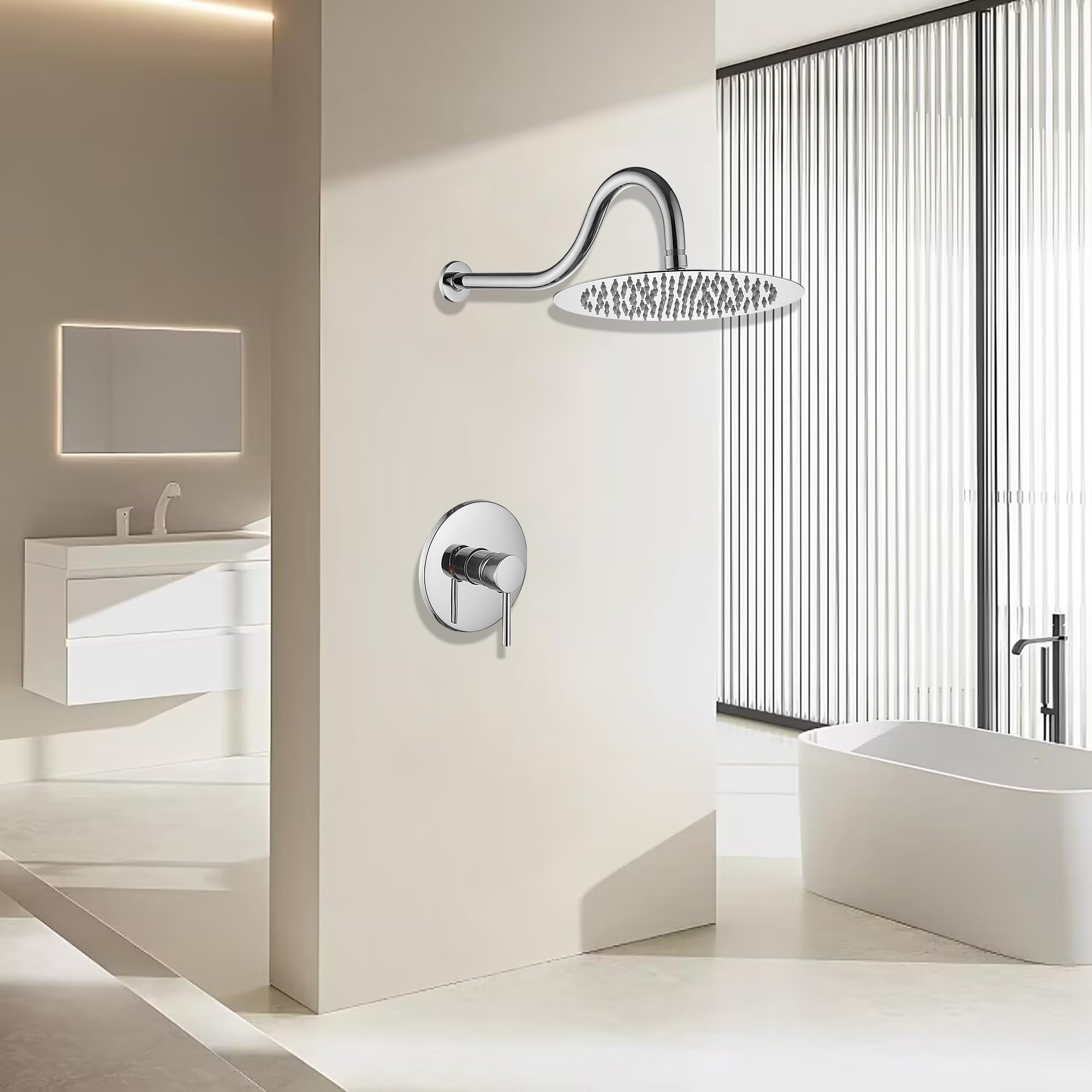 Adrinfly LAD0814D325 Fixed-Showerhead - View #4