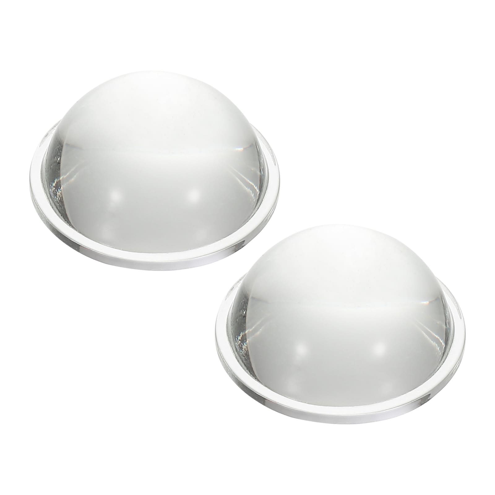 PATIKIL Diameter 30mm Flat Convex Lens 2pcs Height 14mm High Borosilicate Glass LED Optical Convex Condenser Lens with Edge for Flashlight Car Bike Head Lamp Spotlight Clear 2mm #S26061100UX6666