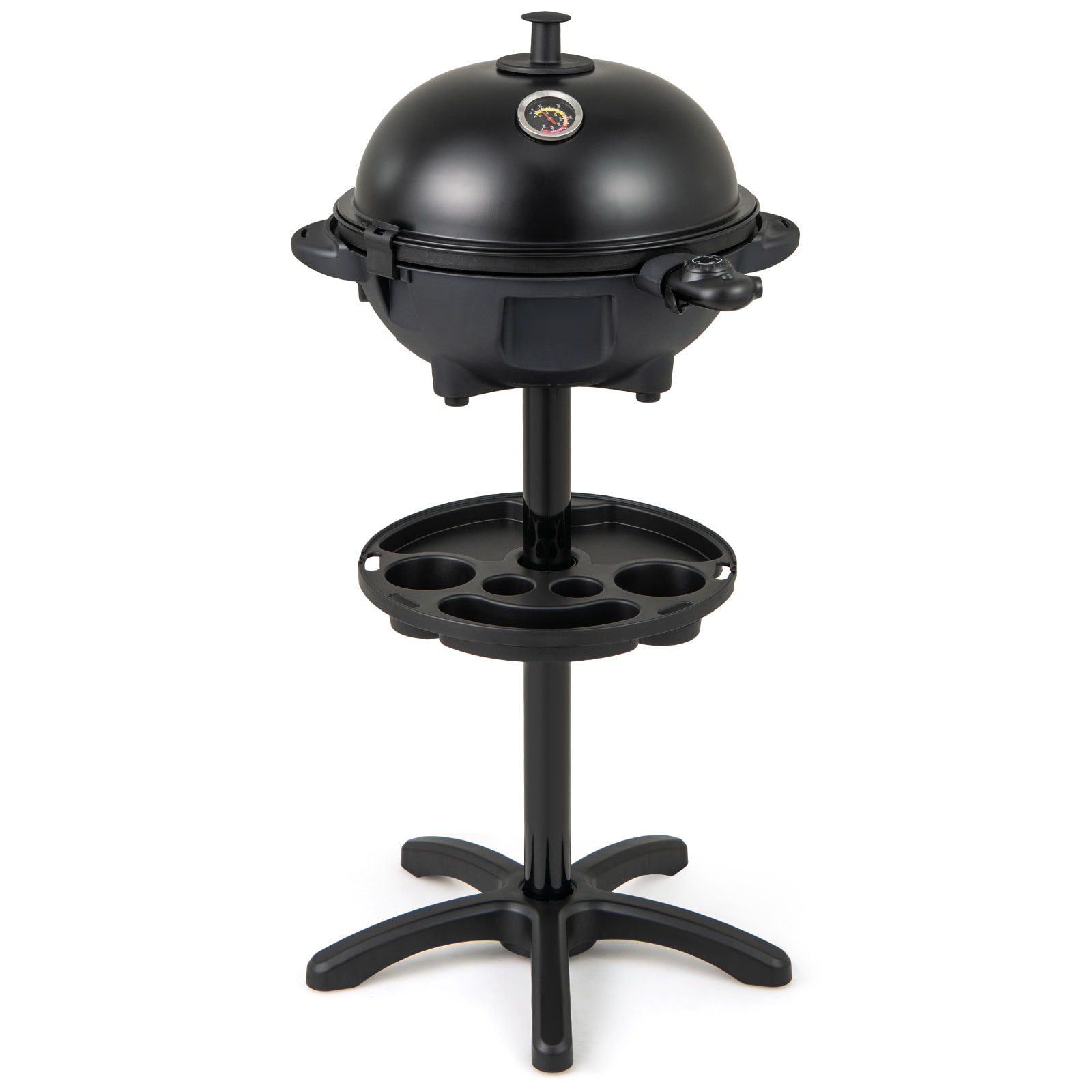 Slickblue Electric BBQ Grill 1200W Indoor Outdoor Grill with Infrared Burner Electric Grill and Thermometer for Indoor Outdoor Entertaining #D-CO-KD-SU26401SE