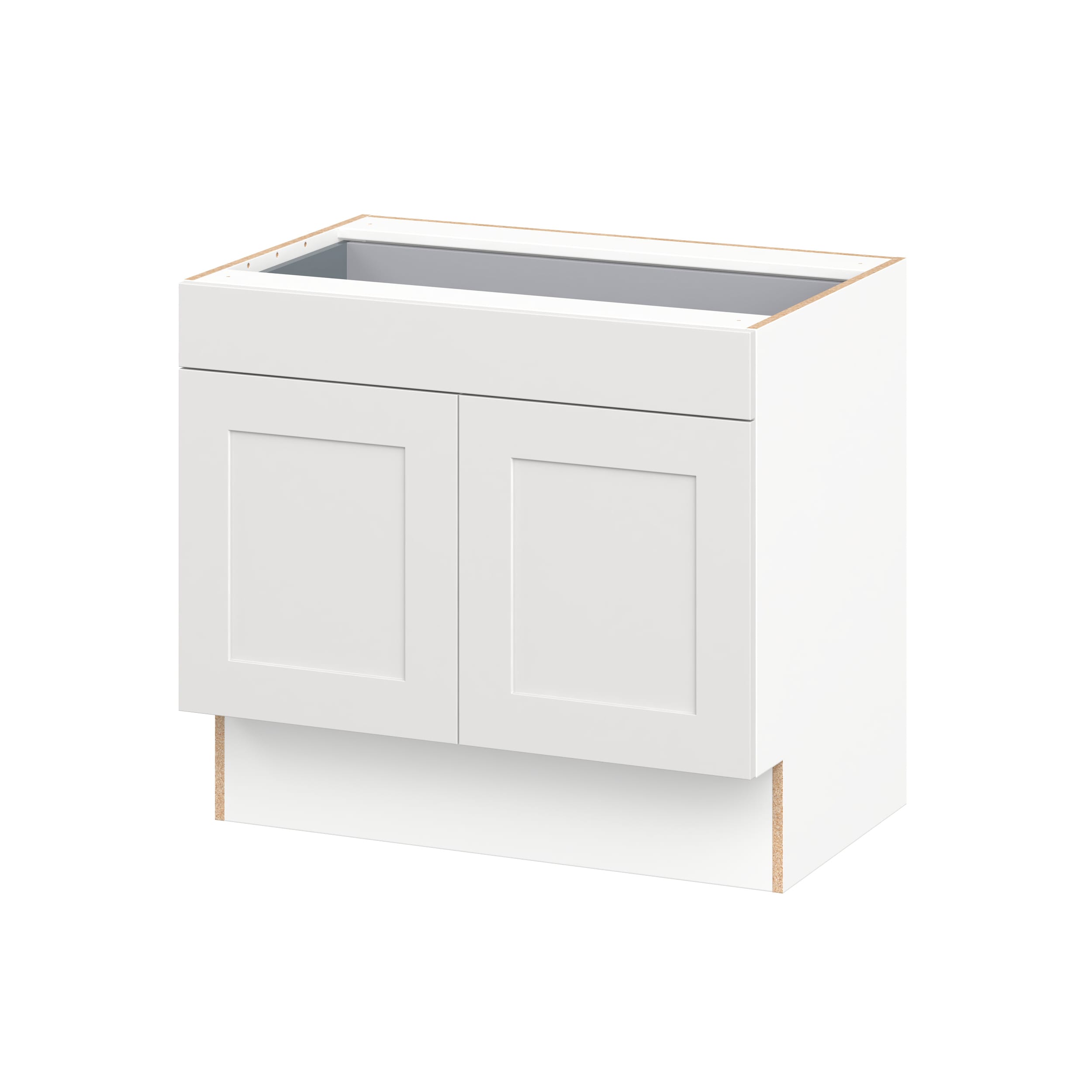 Hugo&Borg DSB36ADA-JO Jolie 36-in W x 32.5-in H x 24.5-in D Warm White Base Fully assembled Cabinet Recessed Panel Shaker
