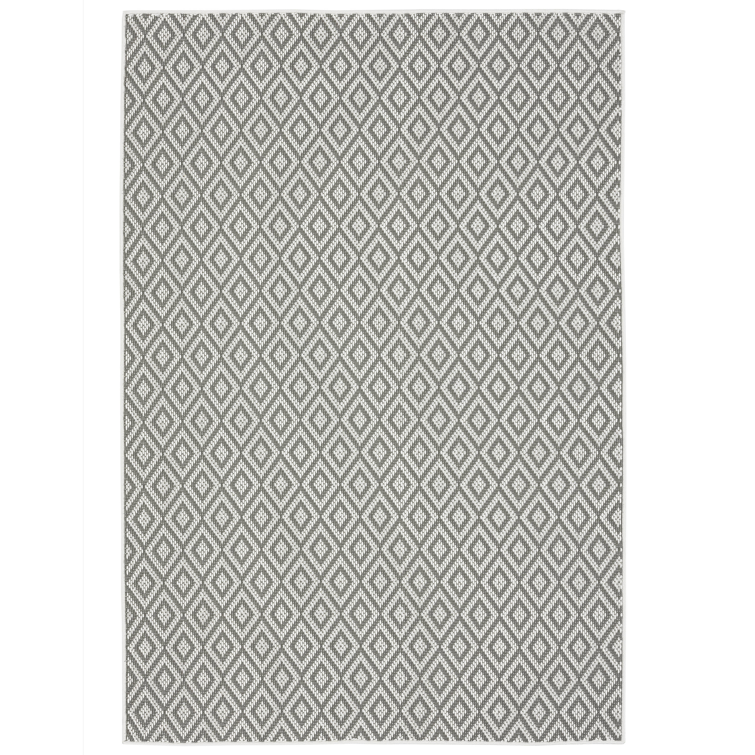 Home Dynamix 2-8149-58 Tripoli Lydia 5 x 8 (ft) Loomed Polypropylene Gray Rectangular Indoor/Outdoor Geometric Area rug