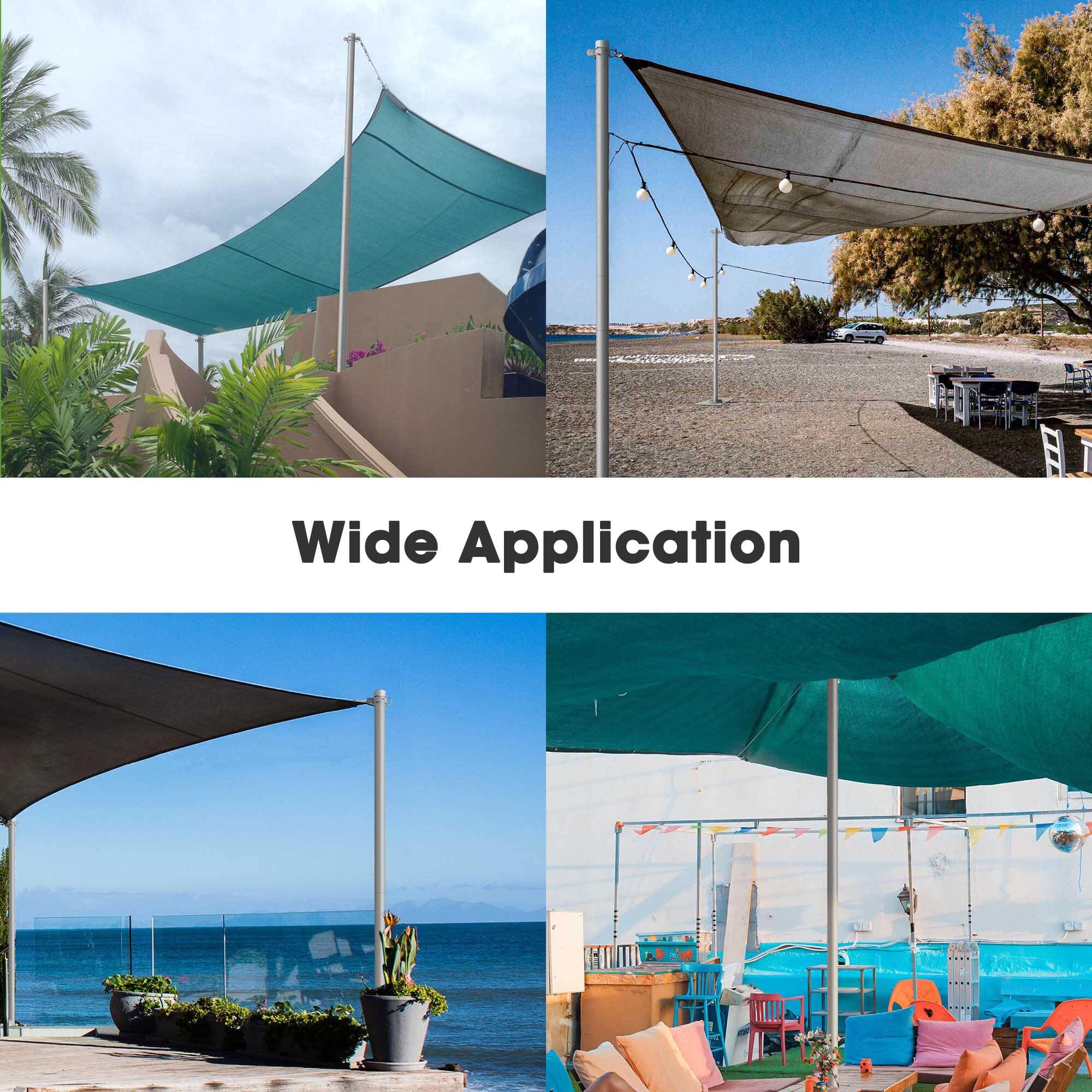 Yescom 07SSP001-8-SILVER-LO Shade-Sail-Fabric-Access - View #7