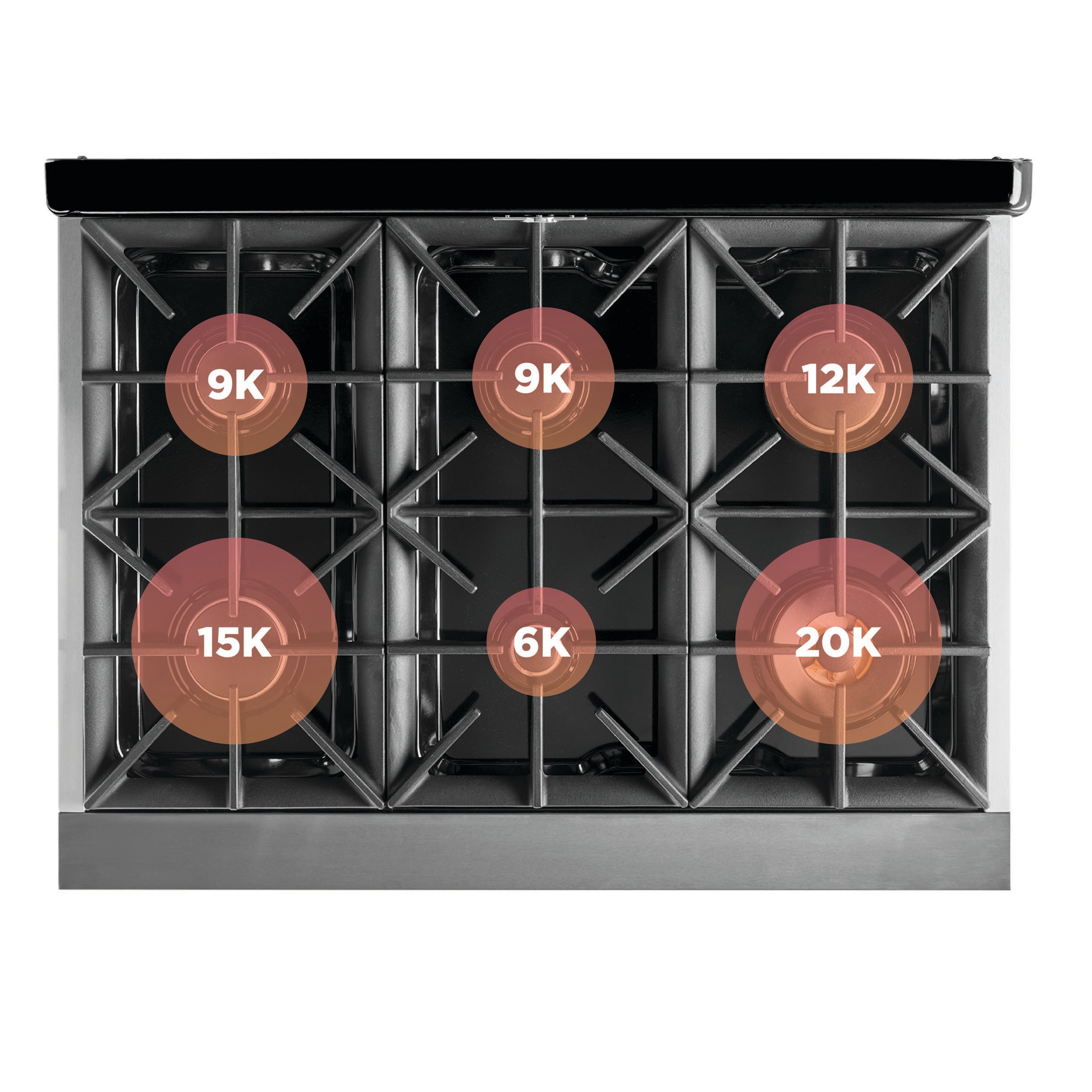 Midnight Black 36" Retro Convection Gas Range with Chrome Accents