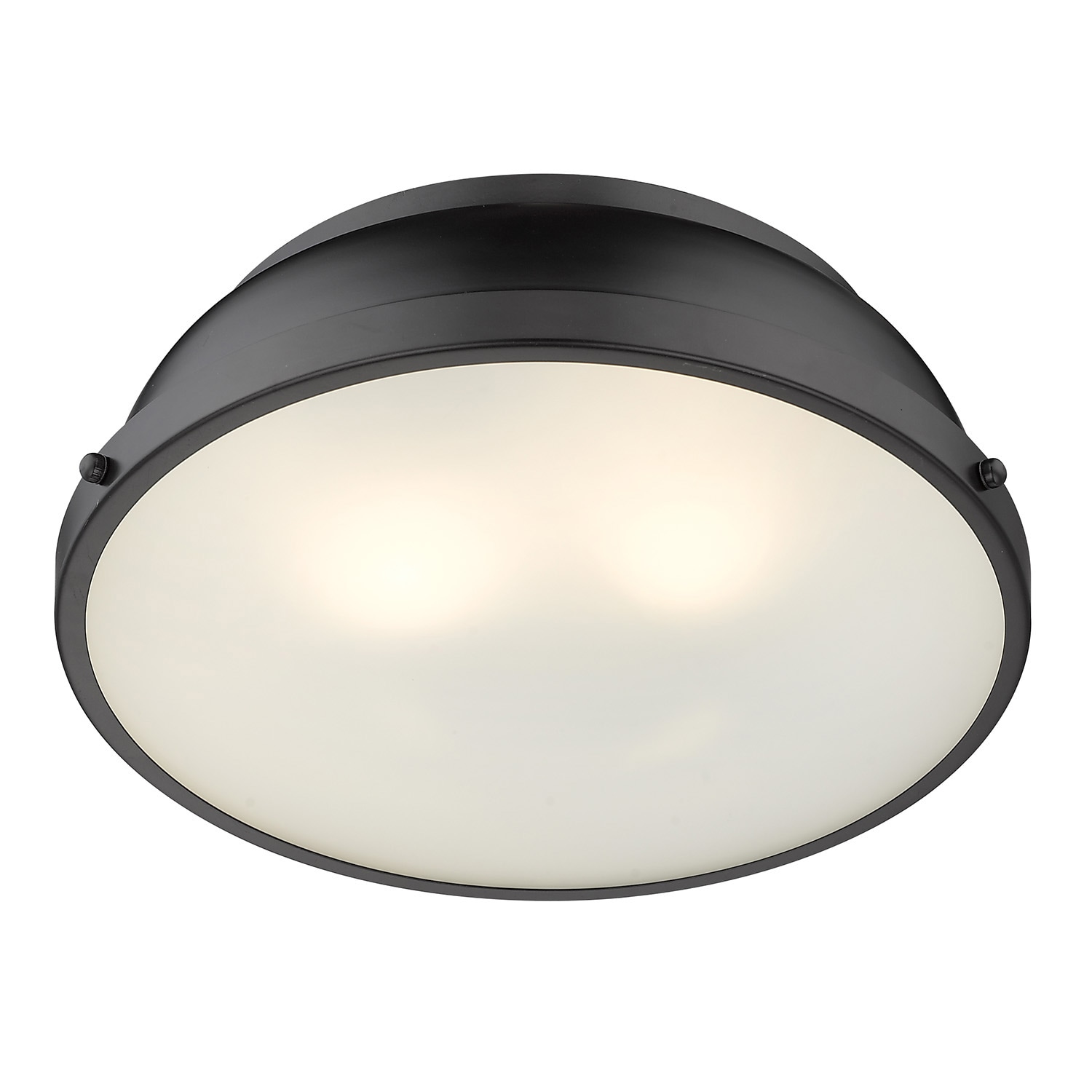 Duncan 14" Matte Black Indoor Flush Mount Light