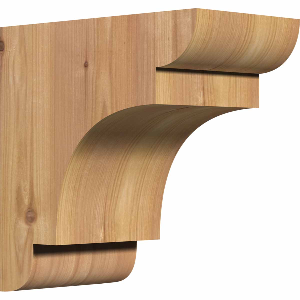 Ekena Millwork COR06X10X10NEB00SWR 5.5-in x 10-in x 10-in New brighton Unfinished Western red cedar Wood Paintable/Stainable Corbel