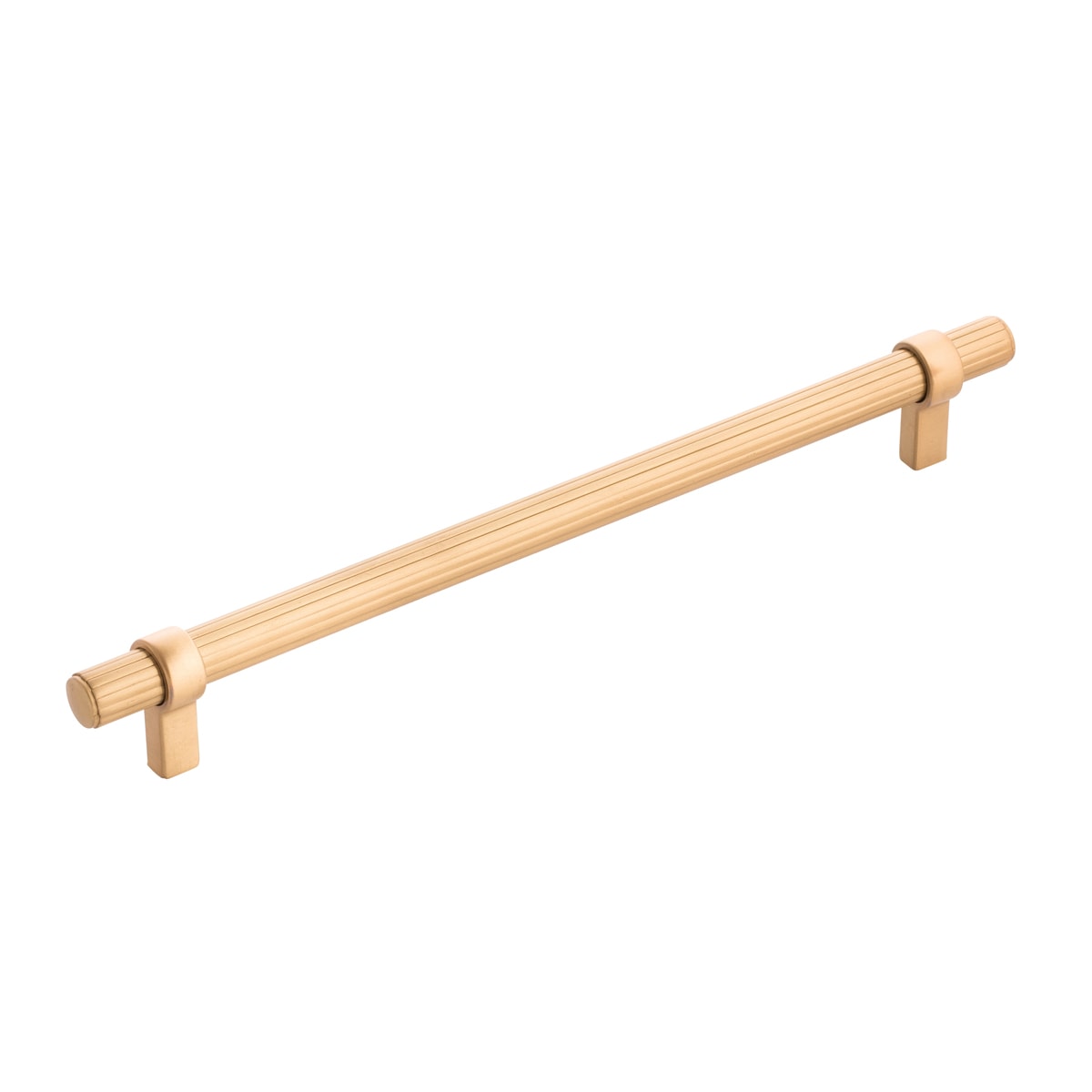 Belwith Keeler B077053-BGB Sinclaire 8-13/16-in , 224mm Center to Center Brushed Golden Brass Rectangular Bar Drawer Pull