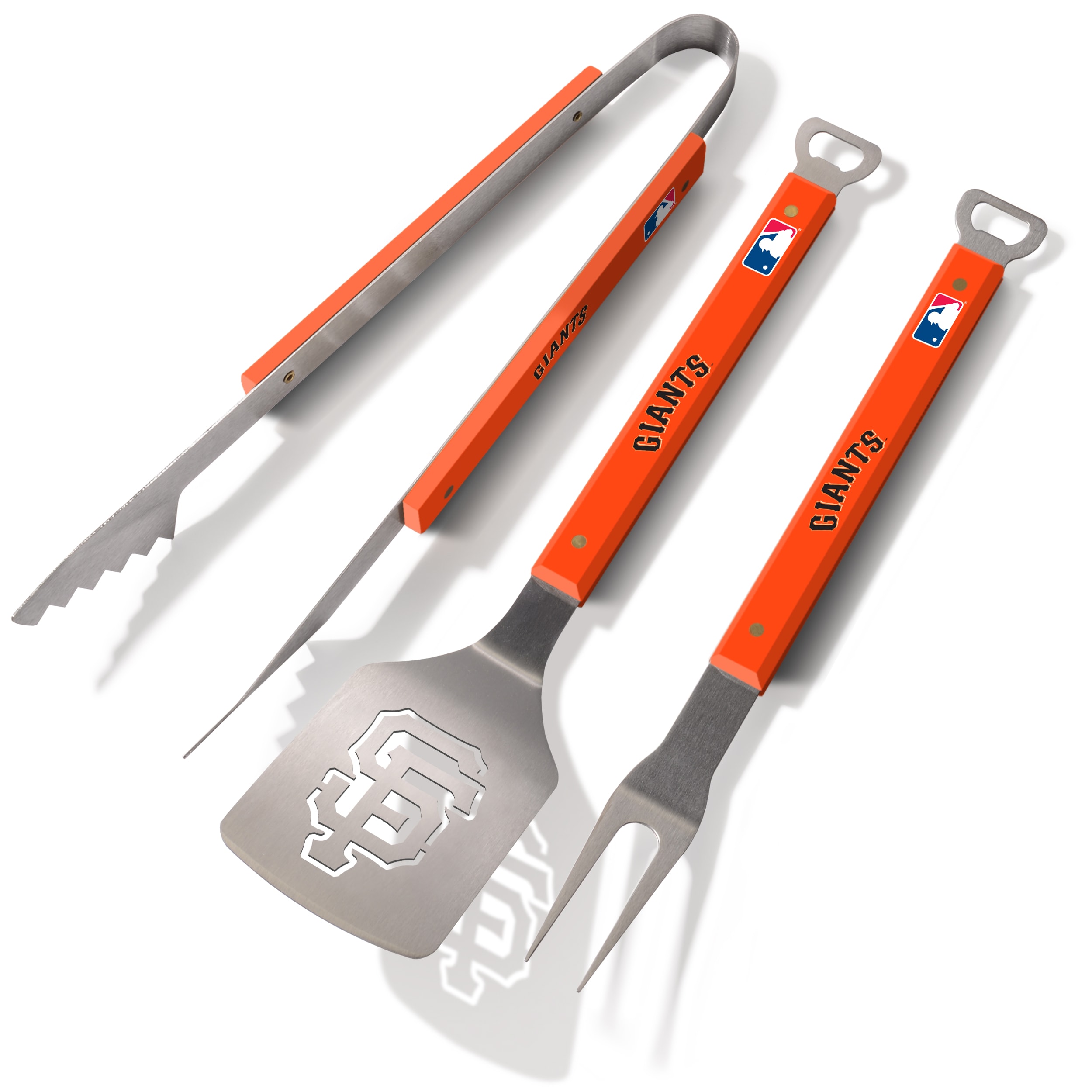 Sportula 5020322 San Francisco Giants Spirit Series 3-Piece BBQ Set 3 -Piece Stainless steel Tool set