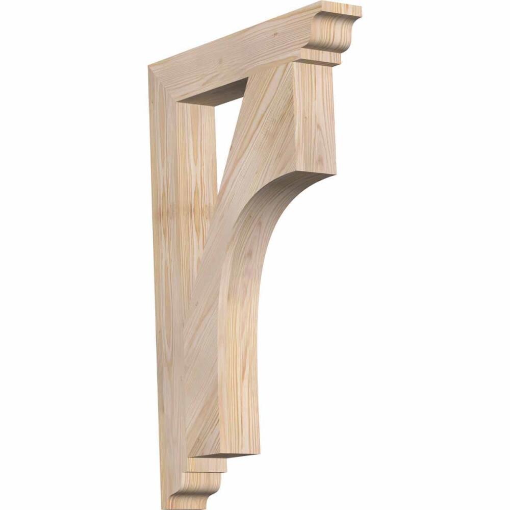Ekena Millwork BKT04X22X34WTL01SDF Westlake traditional smooth 3-1/2-in x 22-in x 34-in Douglas fir Brown Wood Standard bracket