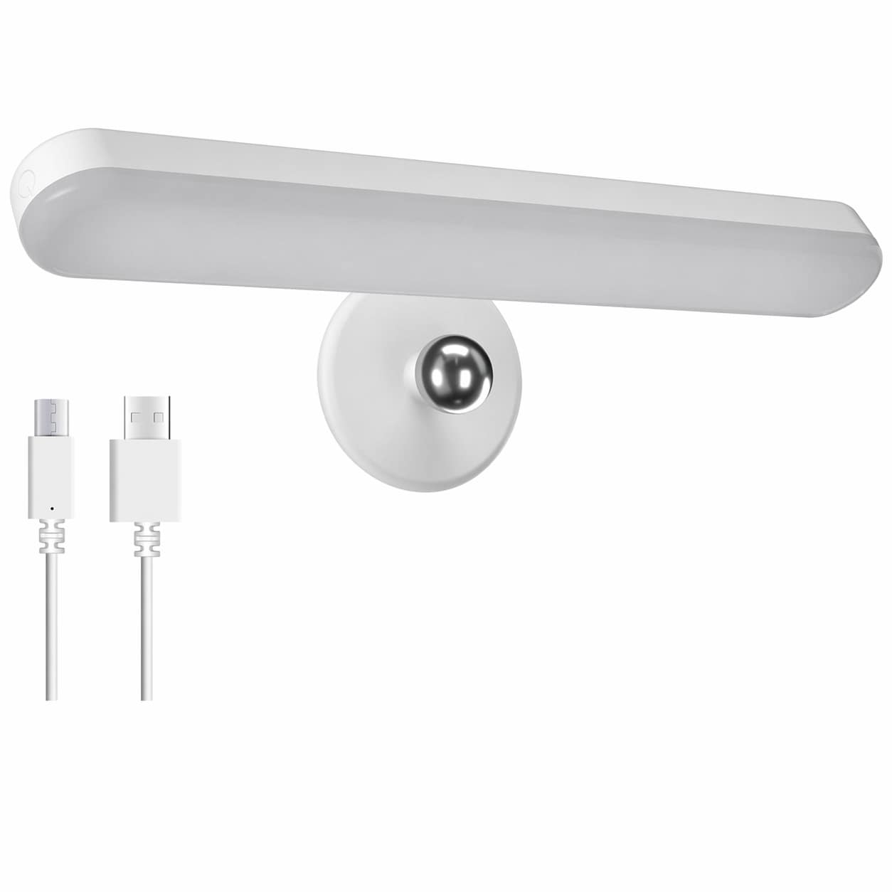Etokfoks  Vanity Mirror Light with Cord Free Magnetic Mount Stepless Dimming and USB Type C Power for Wall Mounted Makeup Lighting