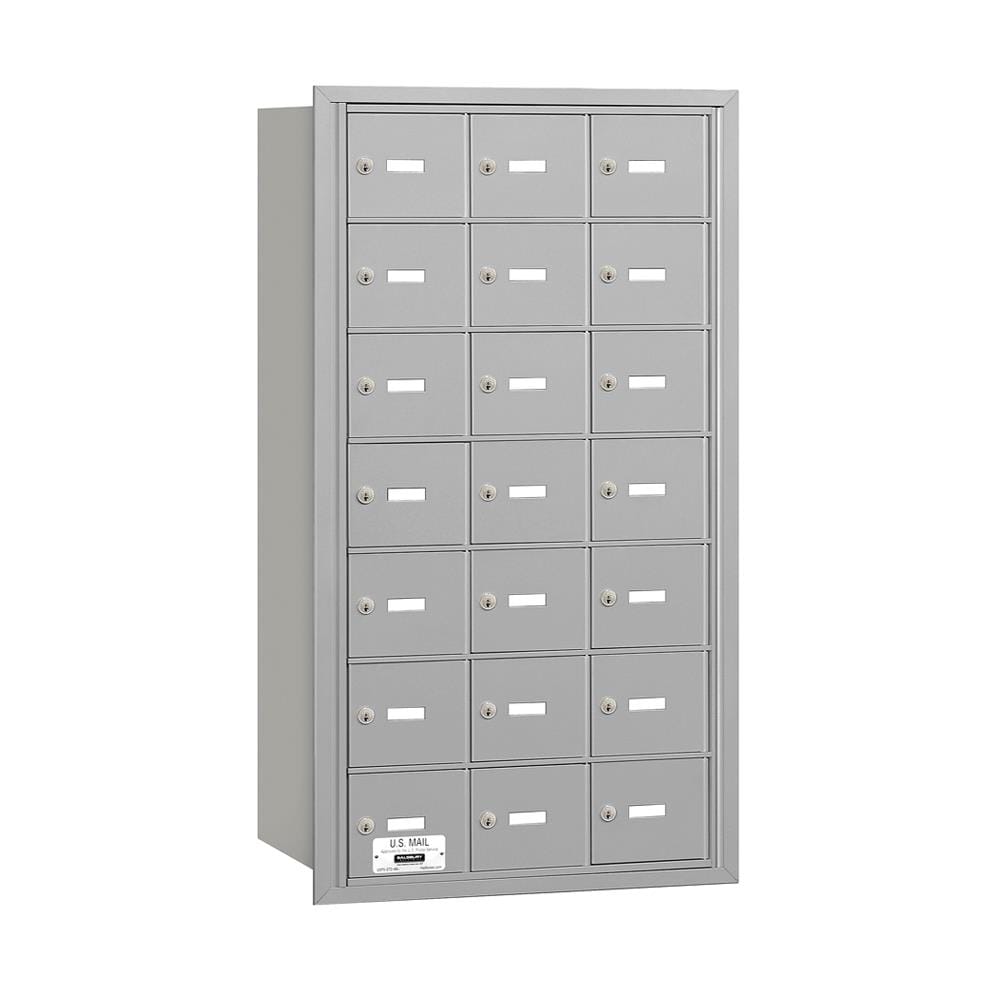 SALSBURY INDUSTRIES 3621ARP Recessed Mount Gray Metal Extra Large Lockable Cluster Mailbox