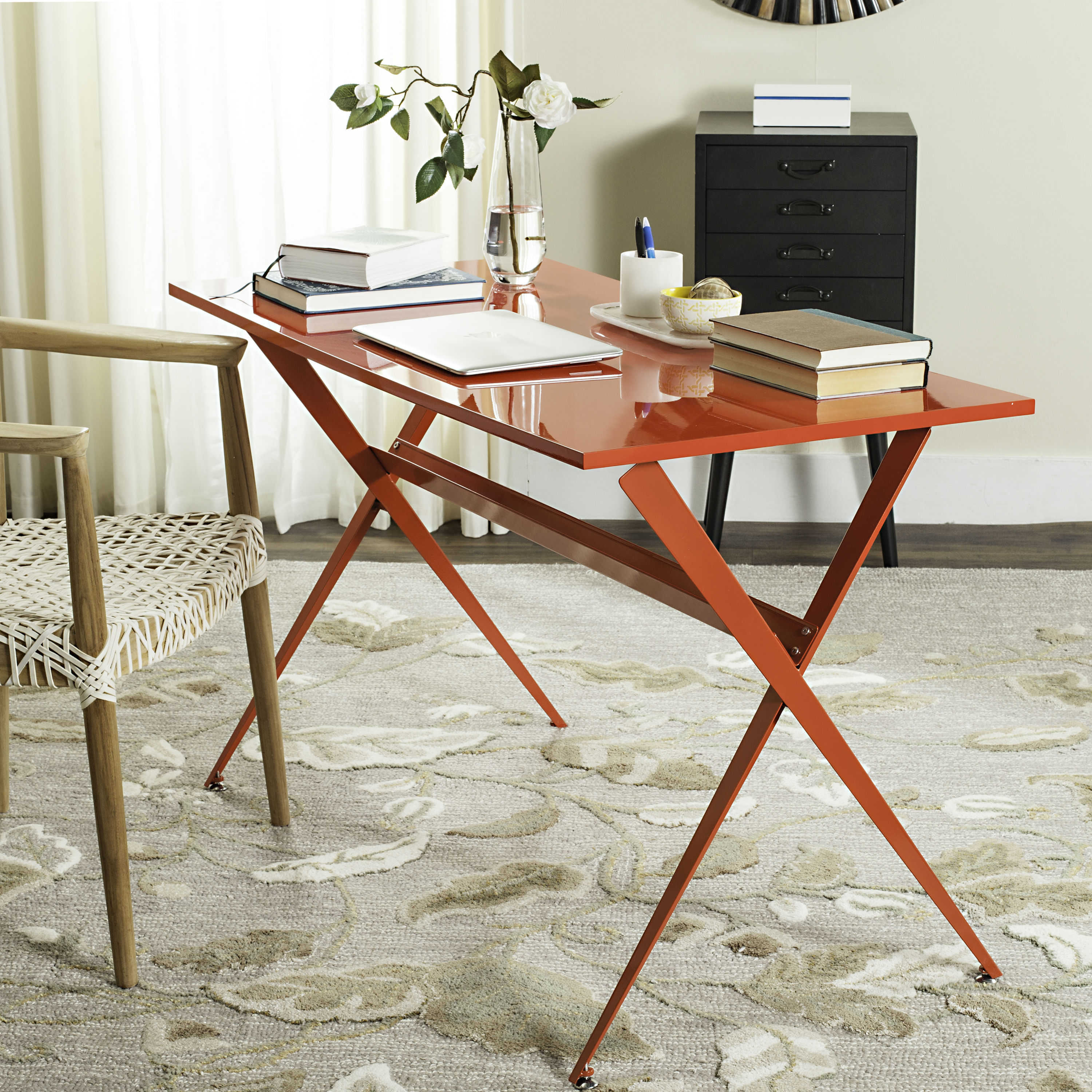 Safavieh FOX2208B Chapman 47.2-in Red Modern/Contemporary Writing