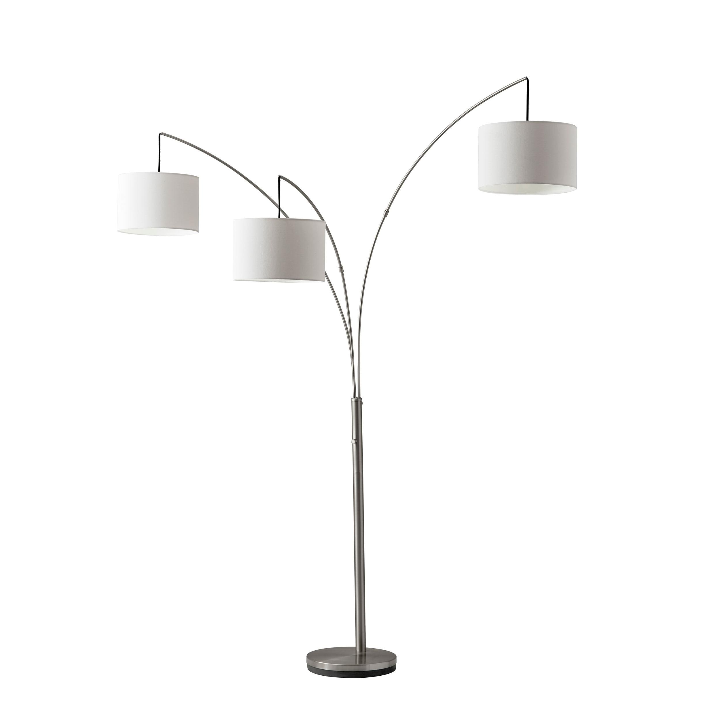 Adesso Brushed Floor Lamps at Lowes.com