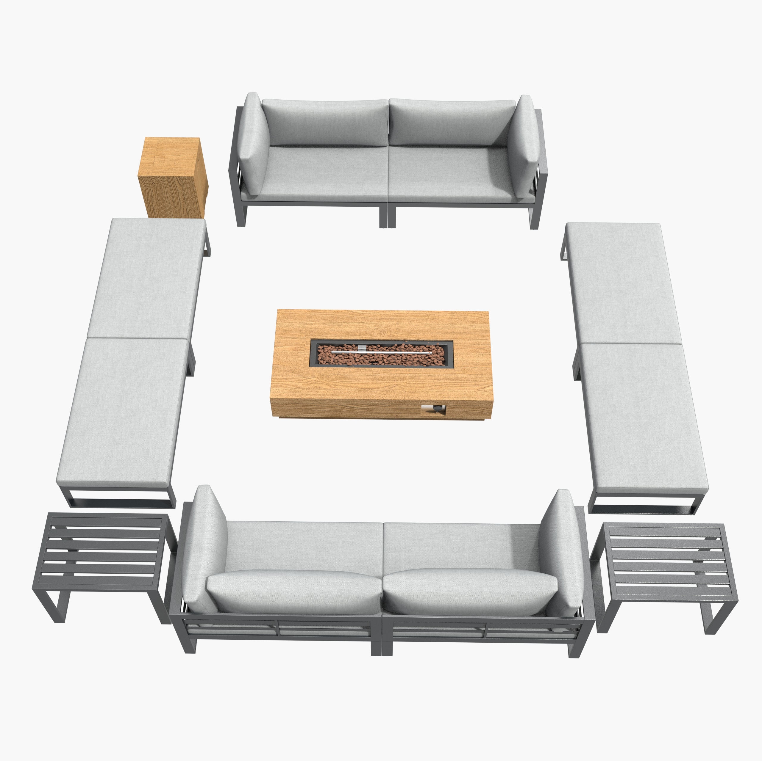 Direct Wicker DWG-50128G&2333BR Patio-Conversation-Sets - View #2