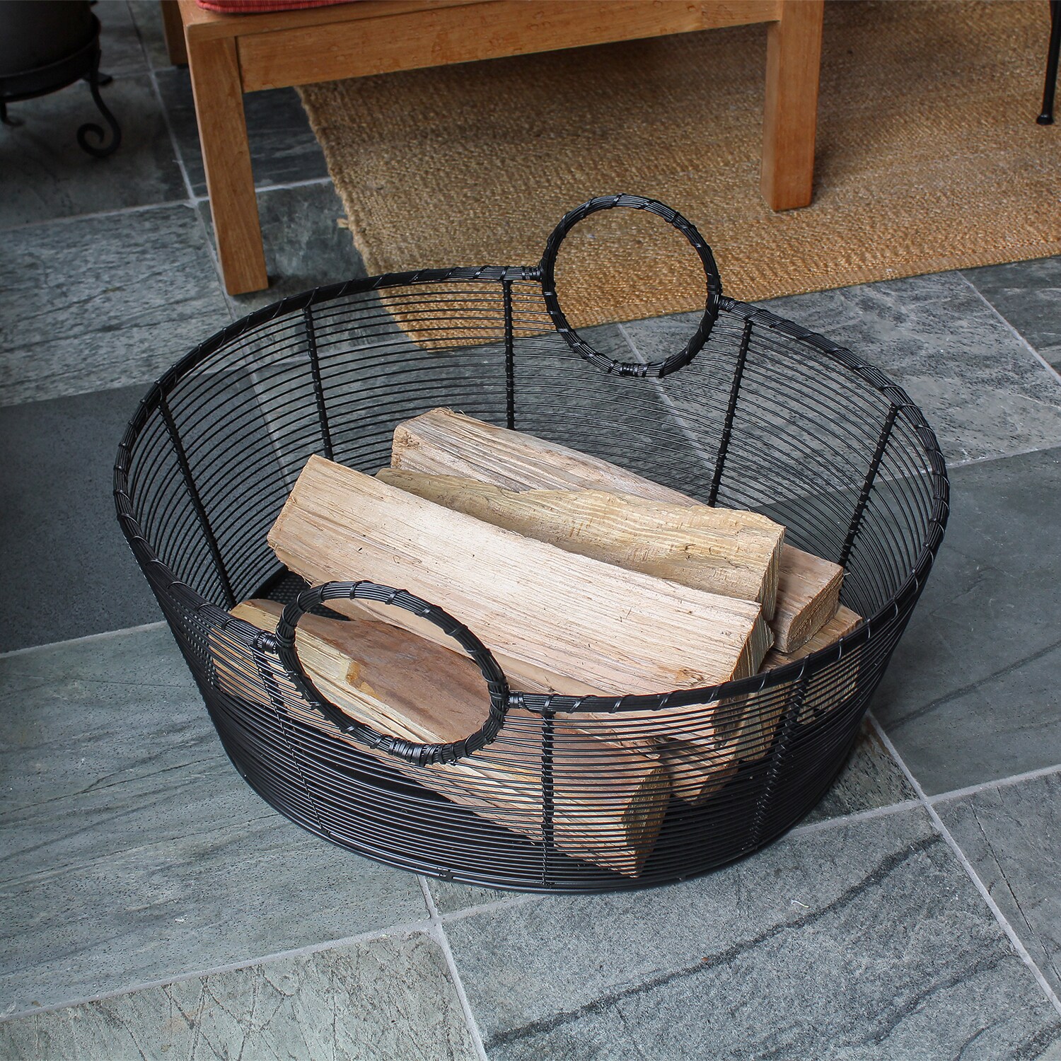 Minuteman Fireplace Wood Basket