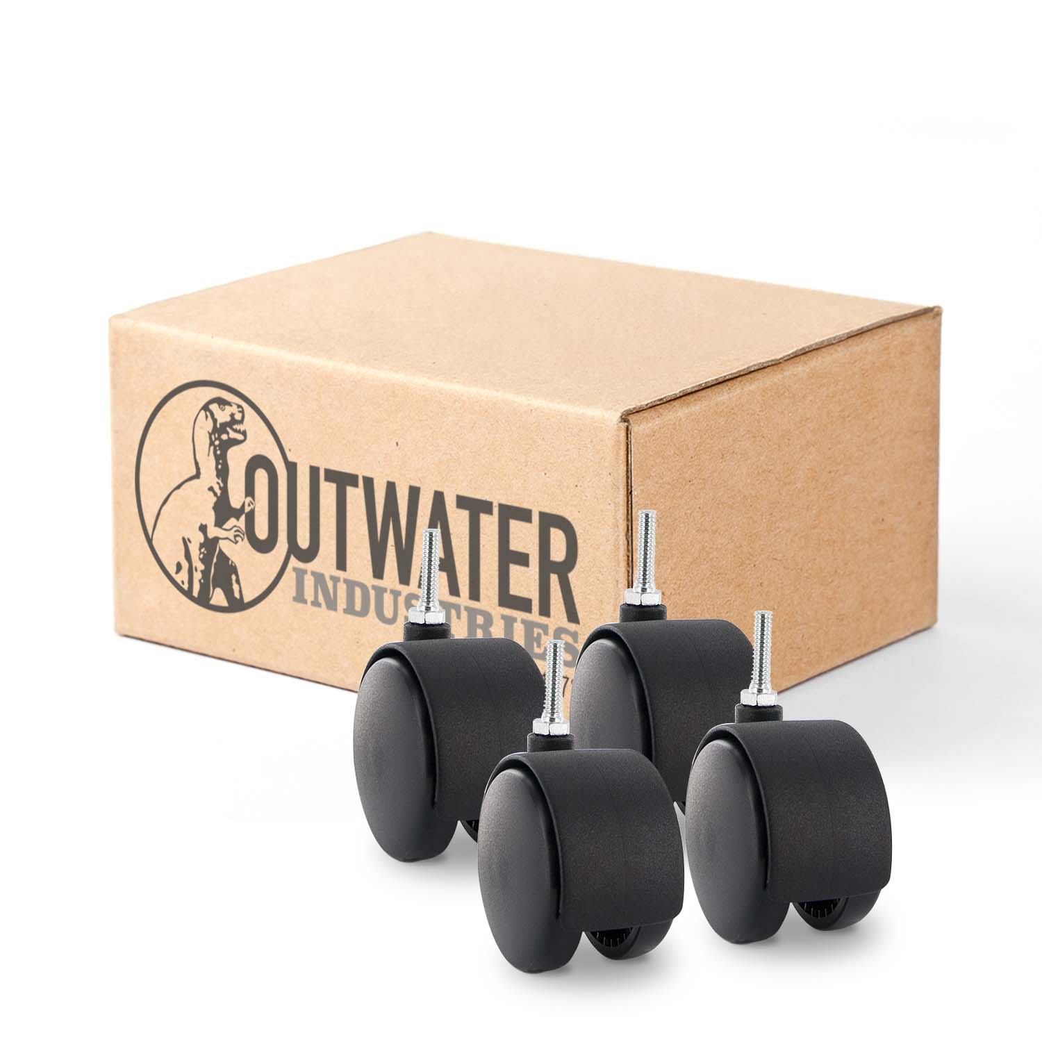 Outwater 3P1.14.00028 2-3/8-in Rubber Swivel Caster