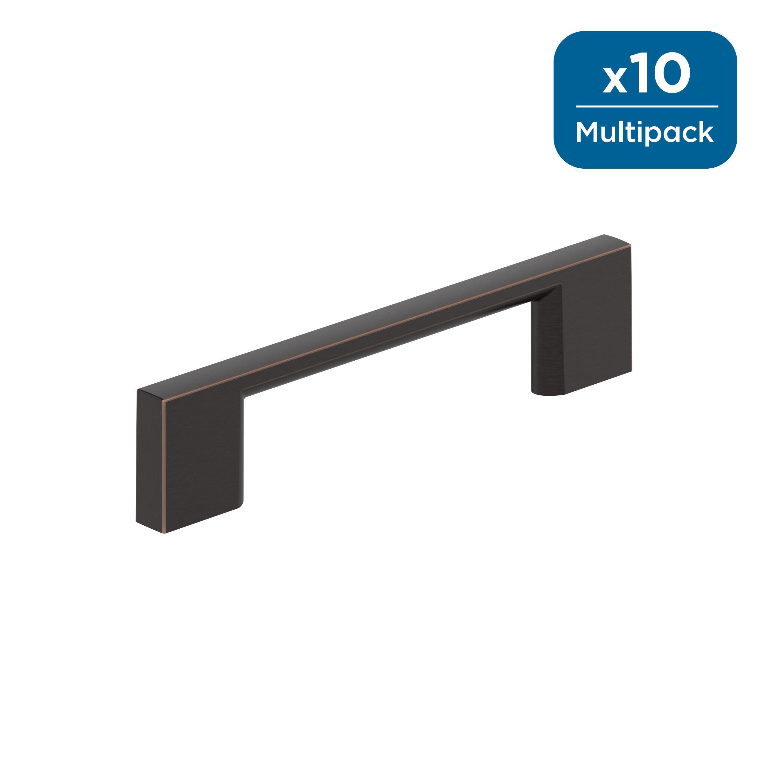 Amerock 10BX37131ORB Cityscape 3-3/4-in , 96mm Center to Center Oil Rubbed Bronze Cylindrical Bar 10 -Pack