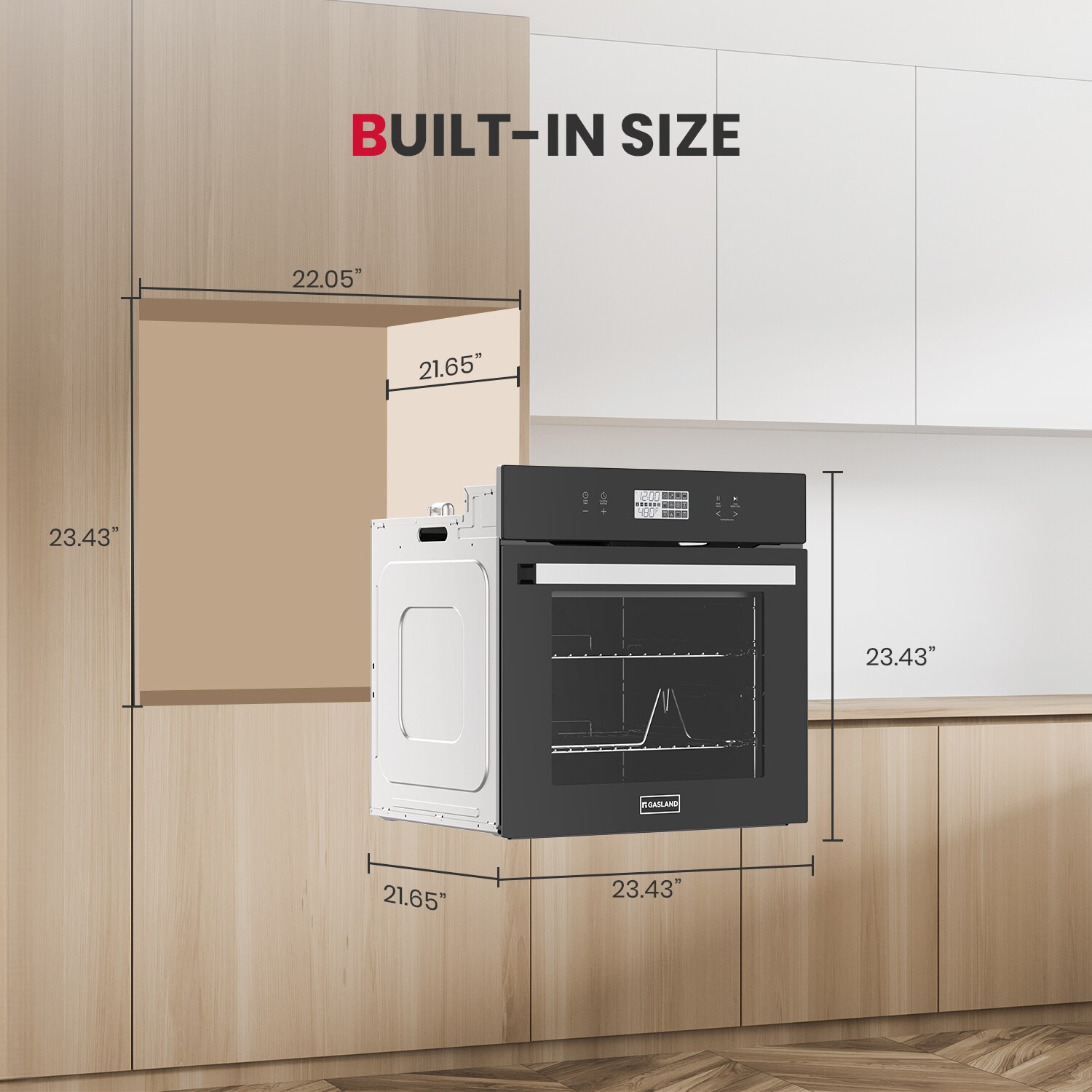 GASLAND ES611TB Swall-Elec-Oven - View #6