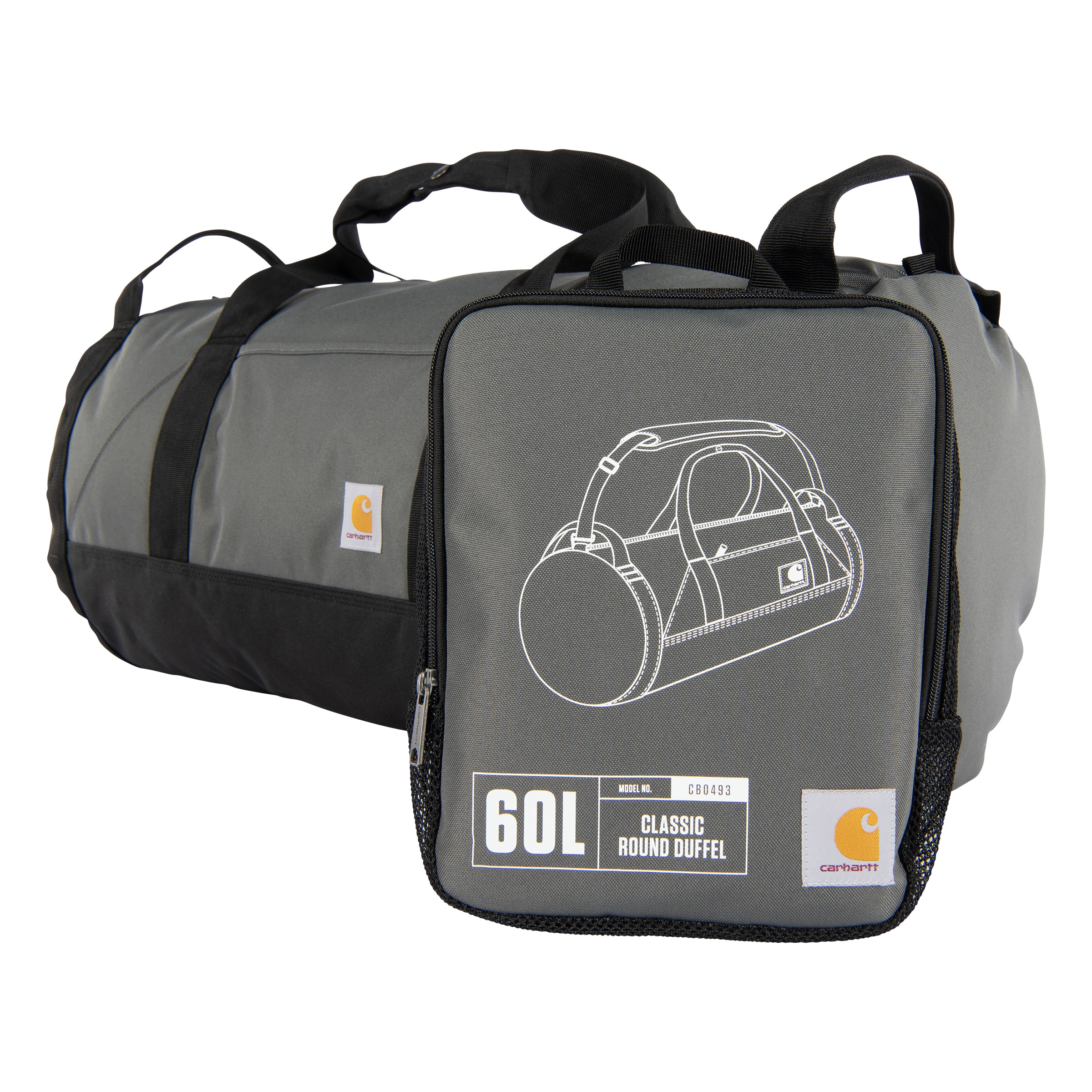 Carhartt B000049303999 27" X 13.5" X 12.5" Gravel Polyester Softshell Duffel bag