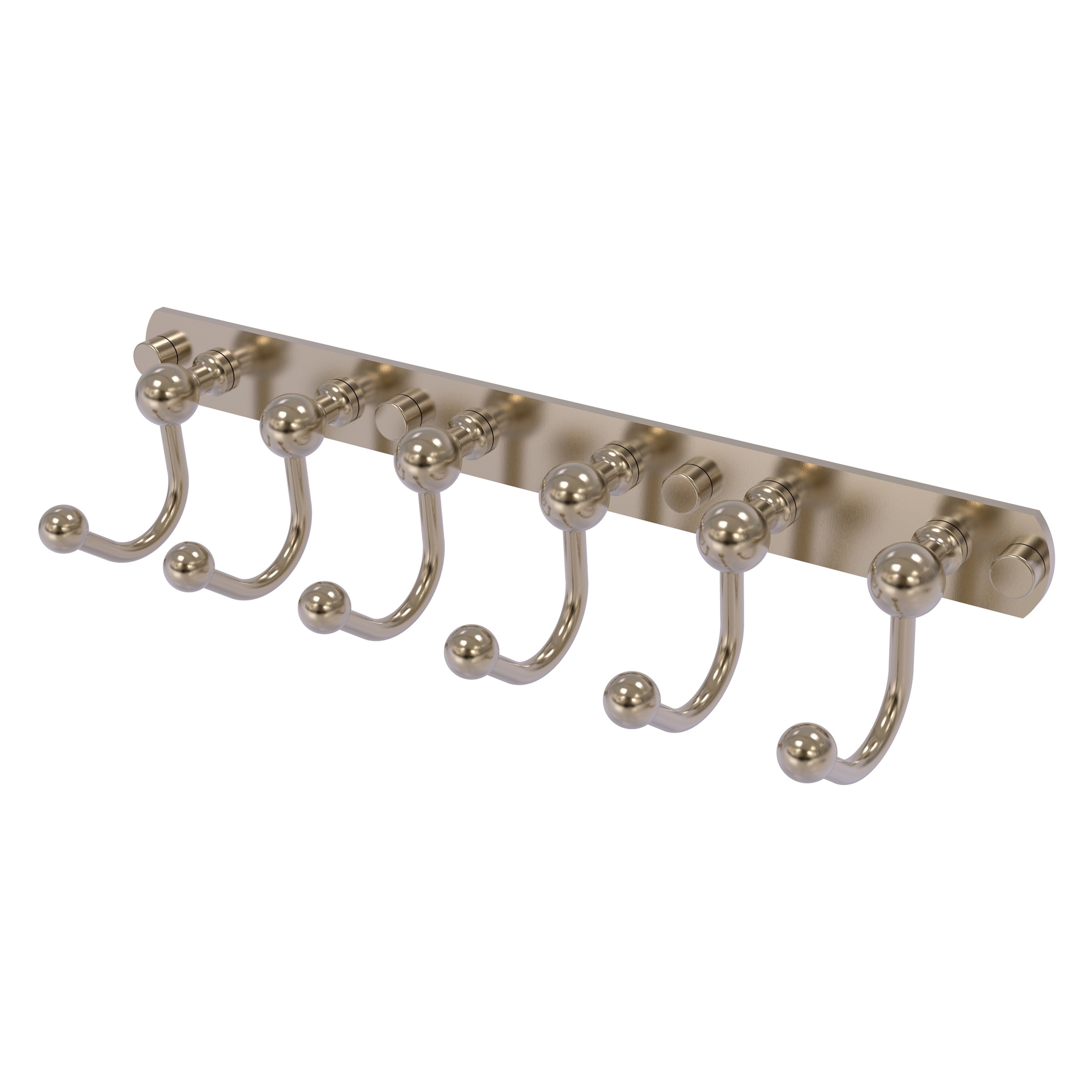 Allied Brass P1020-6-PEW Prestige Skyline Antique Pewter 6 -Hook Wall mount Towel Hook