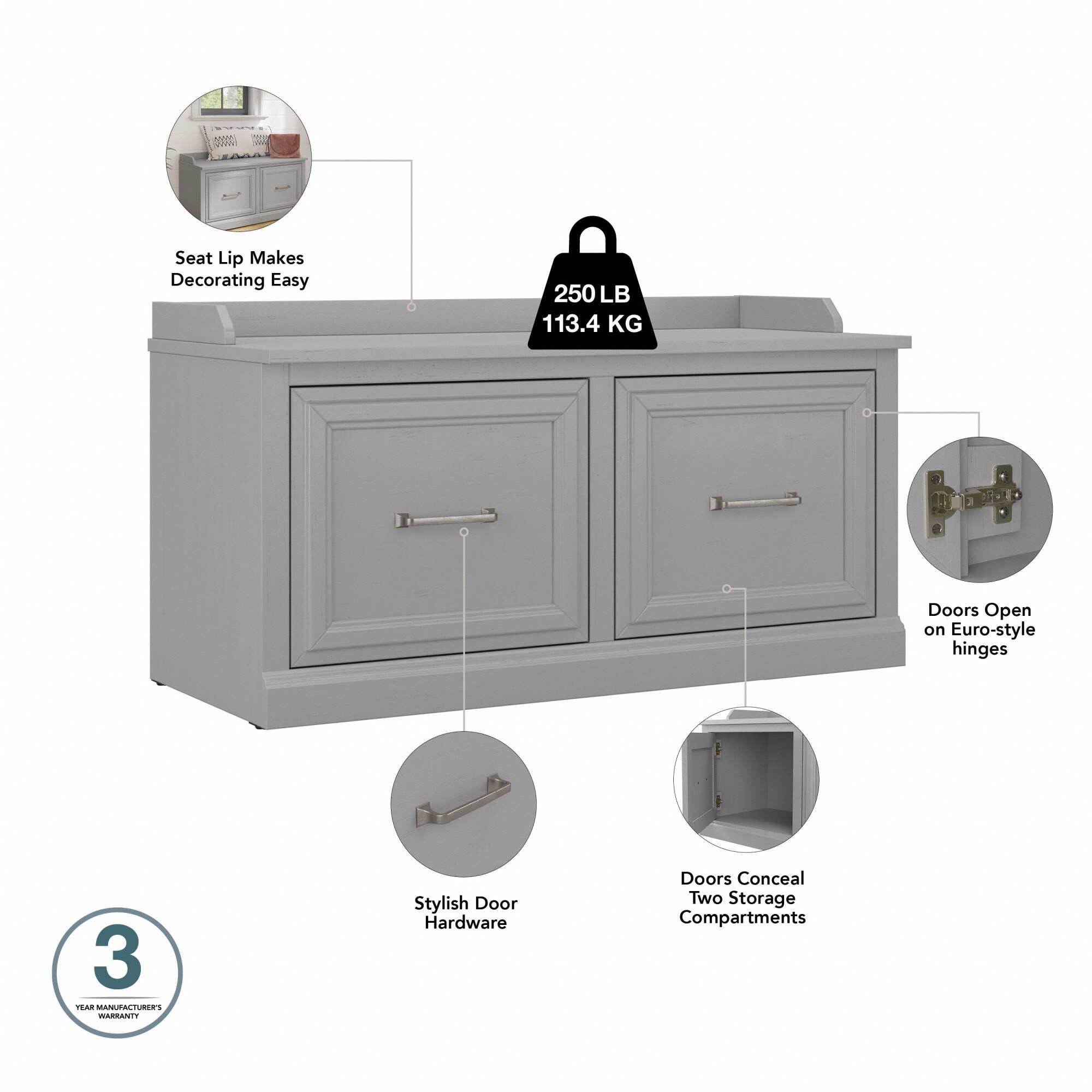 Bush Furniture WDS140CG-03 Storage-Trunks - View #6