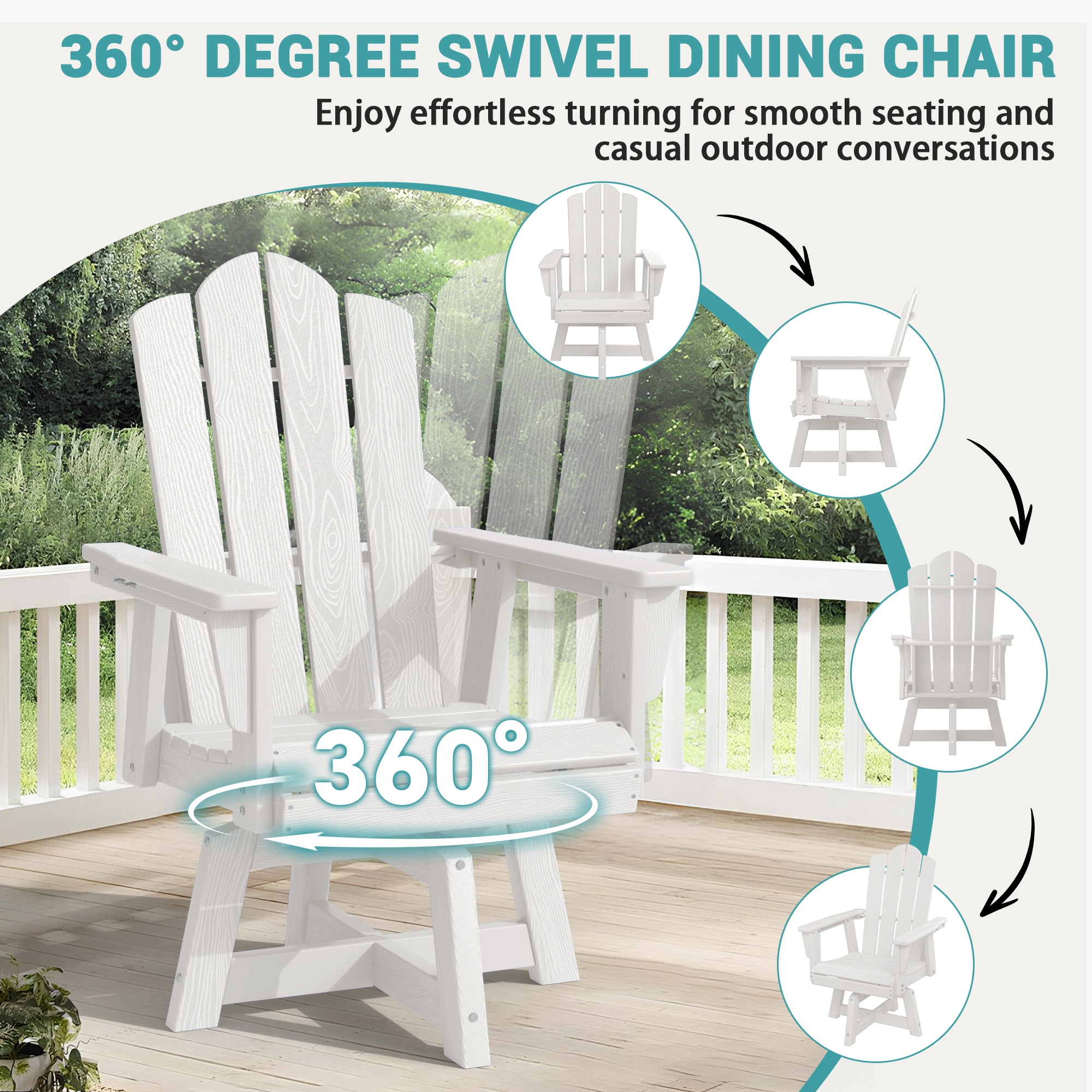 VOUA PE-SDC-WH Patio-Chairs - View #2