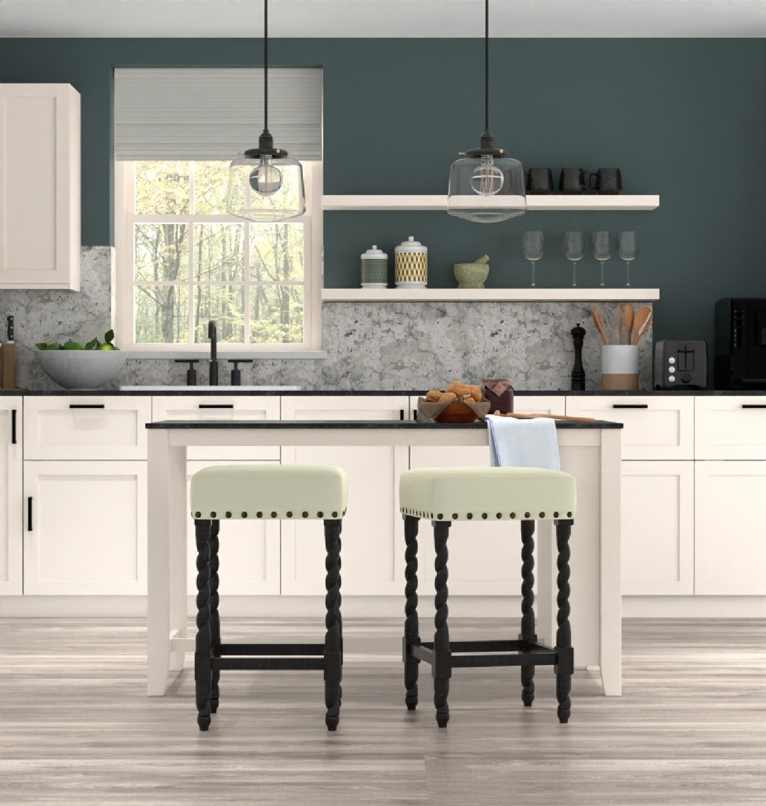 Carolina Cottage 3664-ESLN stools - View #11