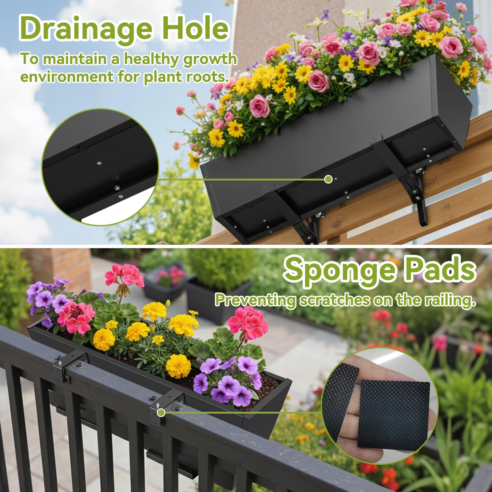 Misopily LMS0626M075 Planter-Window-Box-Hardware - View #4
