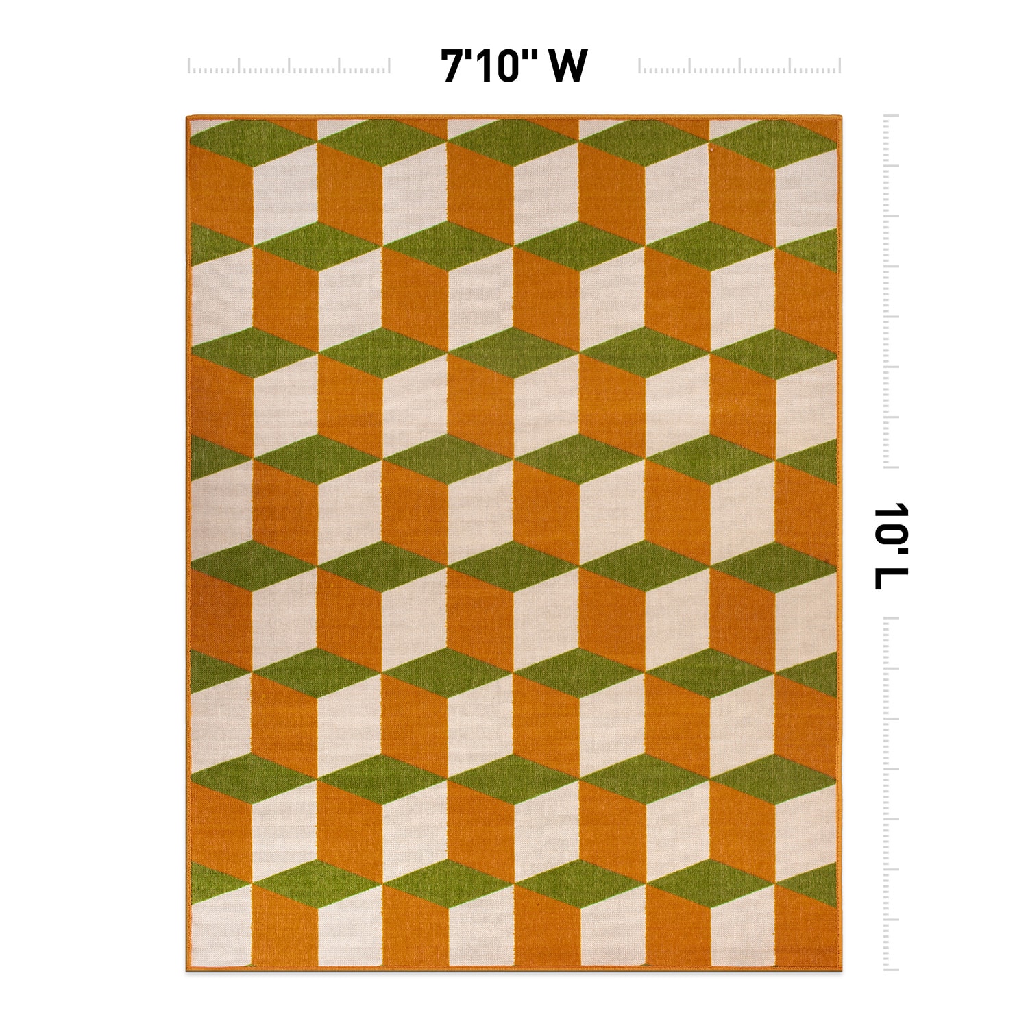 World Rug Gallery 9016ORANGE8X10 rugs - View #4