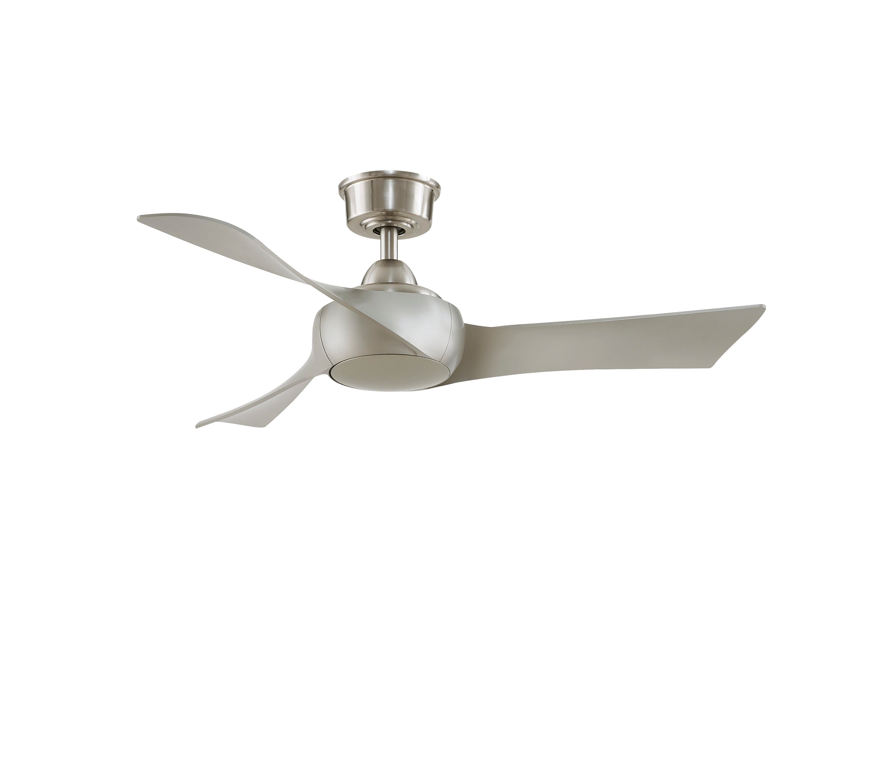 Fanimation Spitfire 72-in Brushed Satin Brass with Black Blades Indoor/Outdoor Flush Mount Smart Propeller Ceiling Fan Light Kit Compatible and Remote (3-Blade) FPD6721BBS-72BL-F Sansujyuku sansujyuku.com