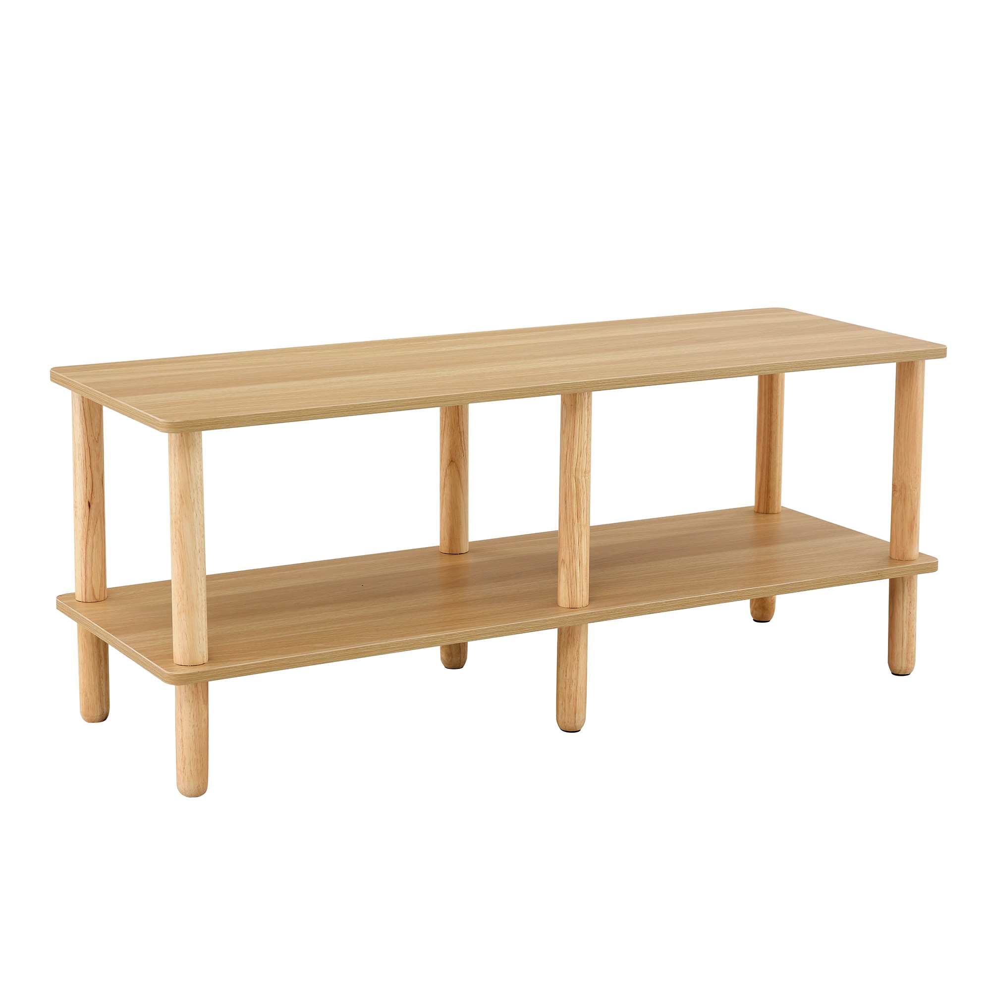 CESICIA F270 Burly Wood MDF Modern Coffee Table with Storage