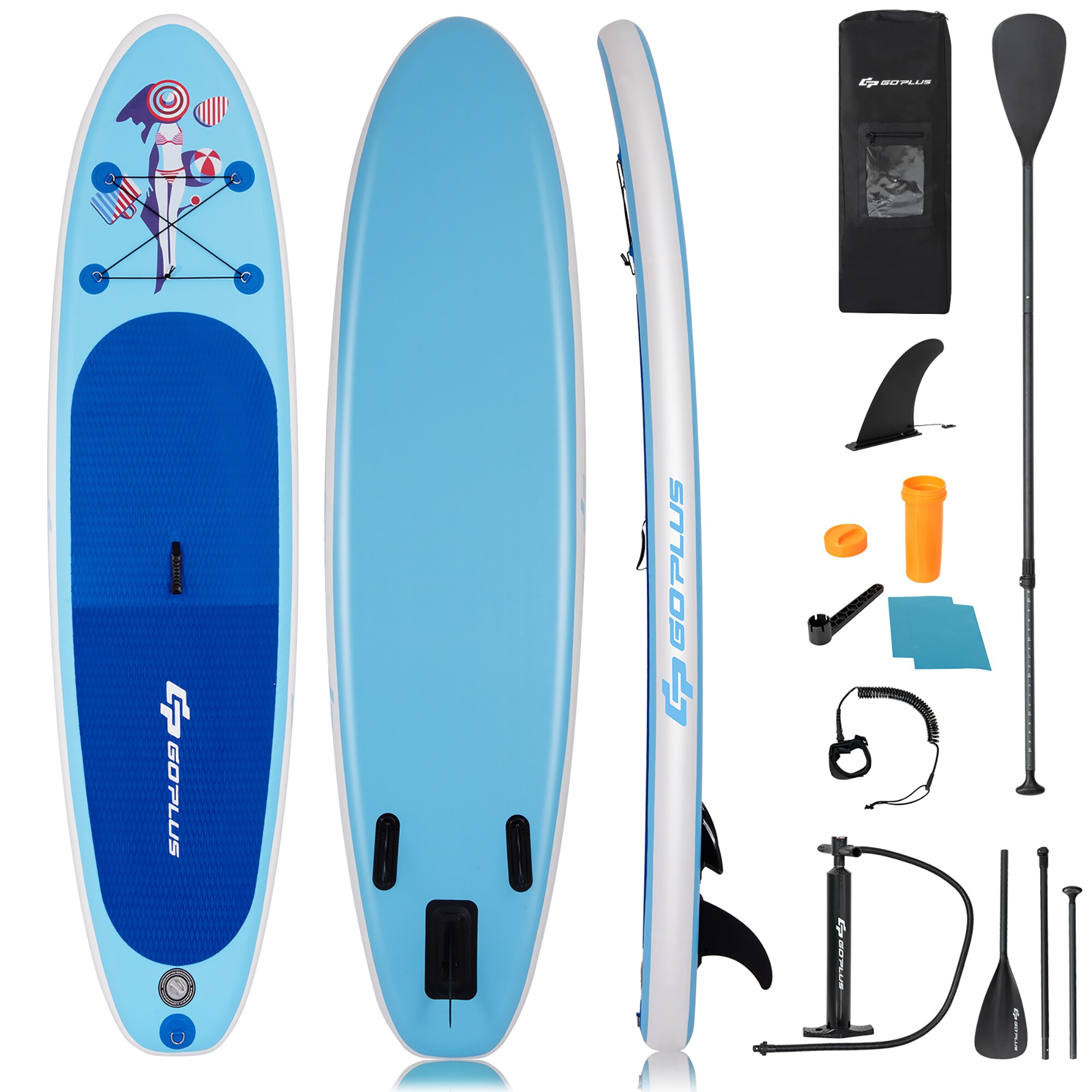 Goplus 10-ft Inflatable Stand Up Paddle Board 7 at Lowes.com