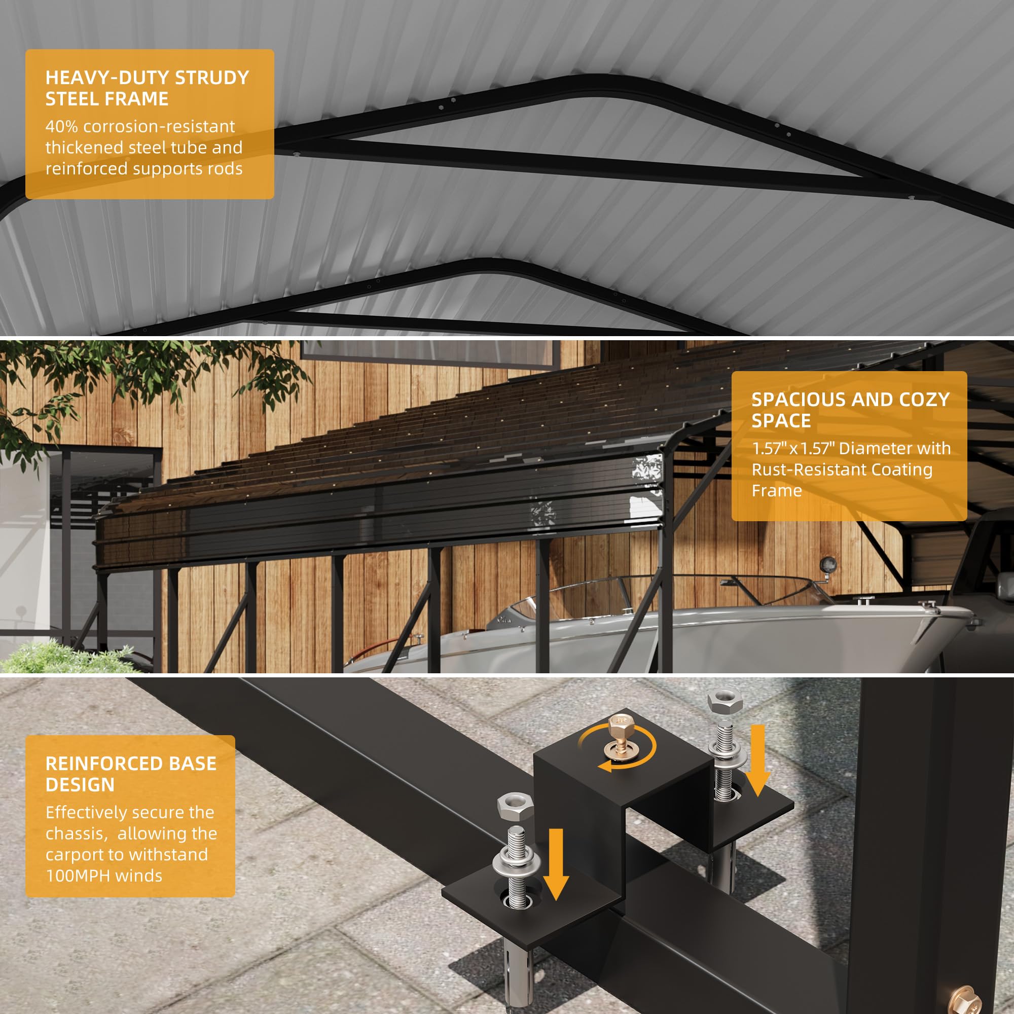 GarveeLife LMYCP-PJ345691 Carport-Covers - View #5