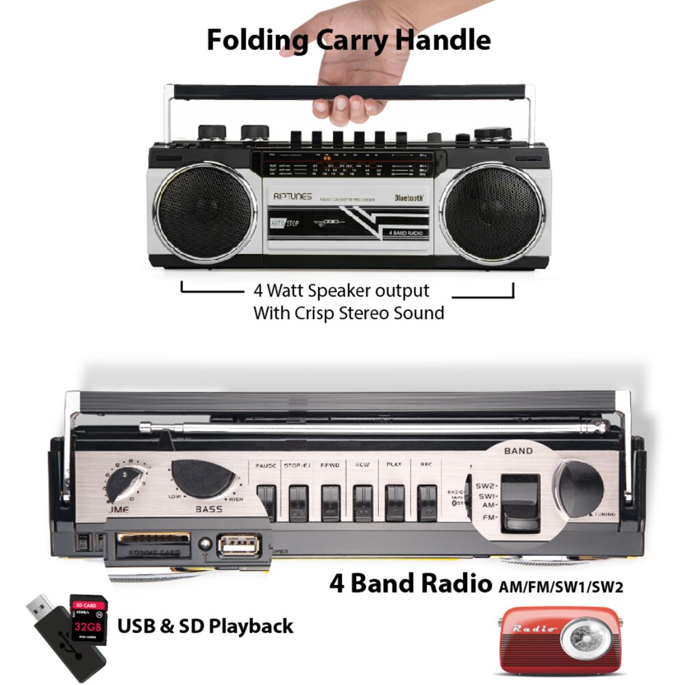 Riptunes WRACR400S697 Boomboxes-Radios - View #6