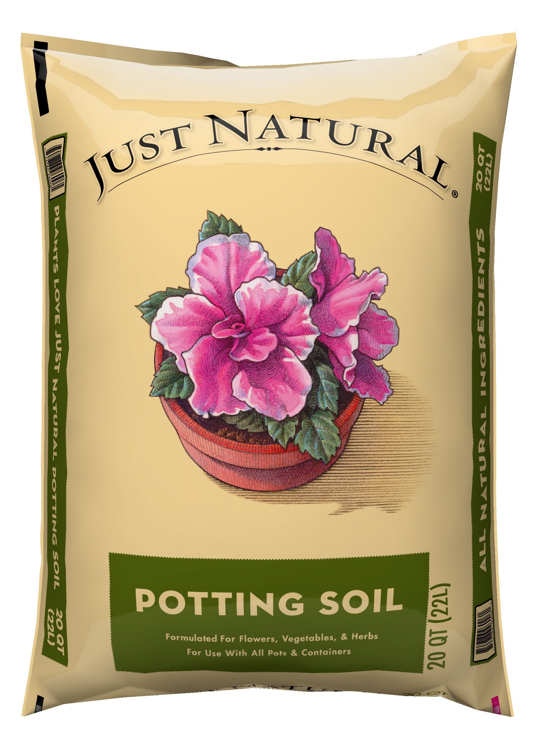Oldcastle Just Natural 20-Quart Organic Potting Soil Mix at