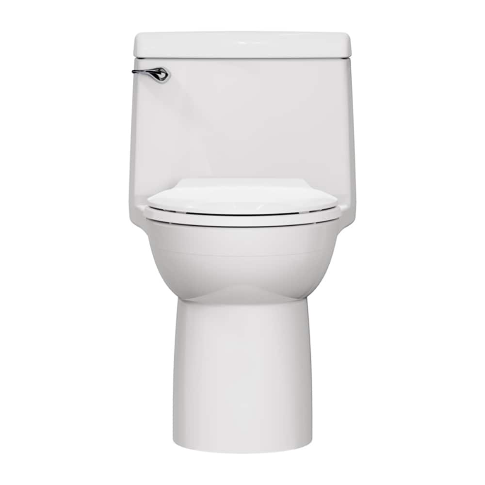 American Standard 2004314.020 Champion White Single Elongated Standard height 1-piece Toilet 12-in Rough-In 1.6 GPF