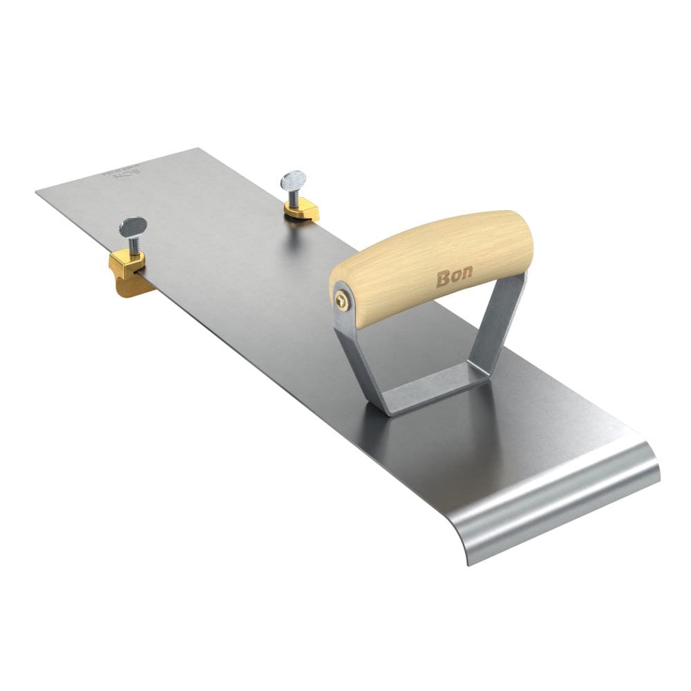 Bon Tool 12-978 18-in-in x 4.875-in-in Stainless Steel Concrete Edger with 0.75-in-in Radius