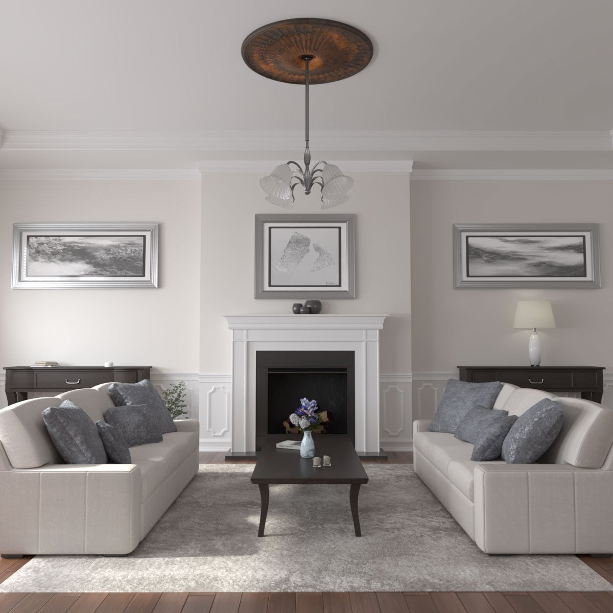 Ekena Millwork CM51GLRUS Ceiling-Medallions - View #4