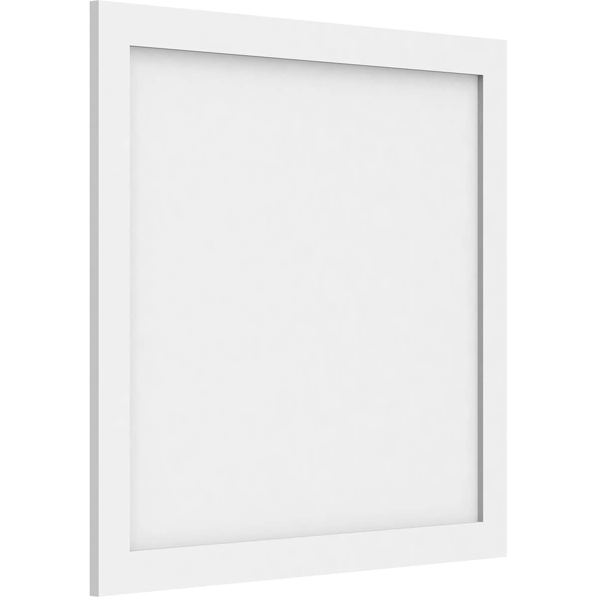 Ekena Millwork WALP30X28X062CNL 30-in x 28-in Smooth Paintable/Stainable White PVC Fretwork Wall Panel (