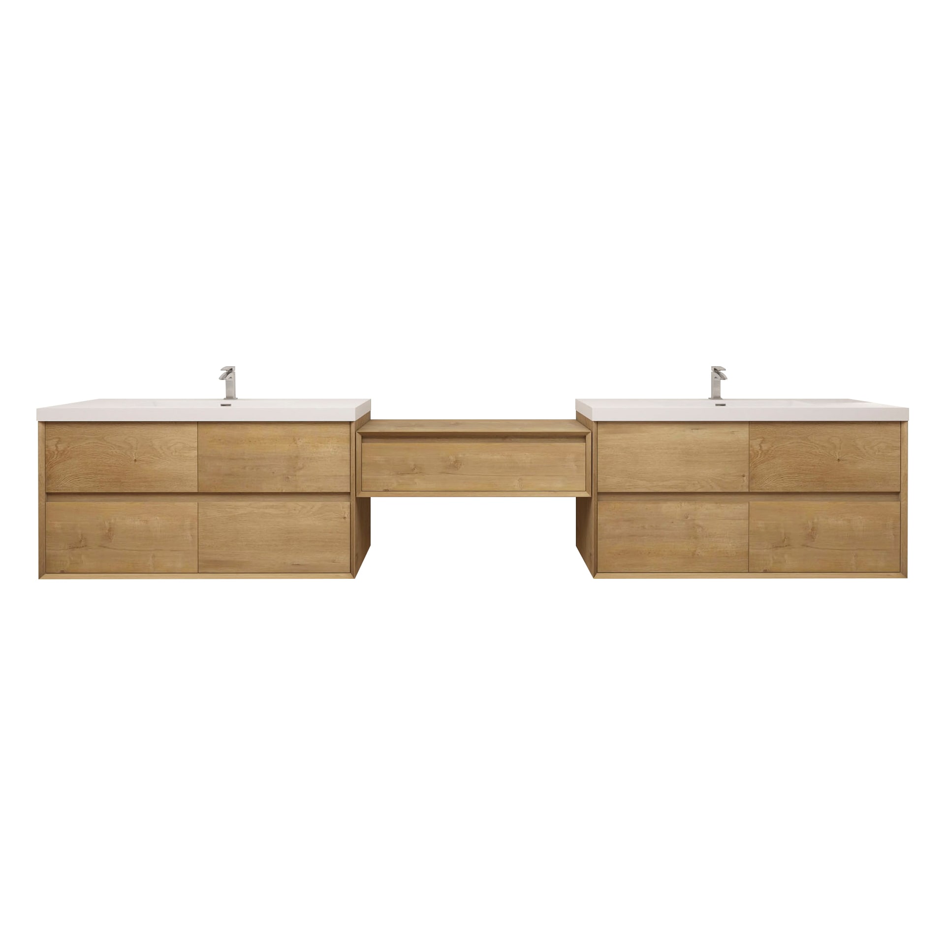 BV Better Vanity SLIM17-48+36+48-OAK Bath-Vanity-Combo - View #2