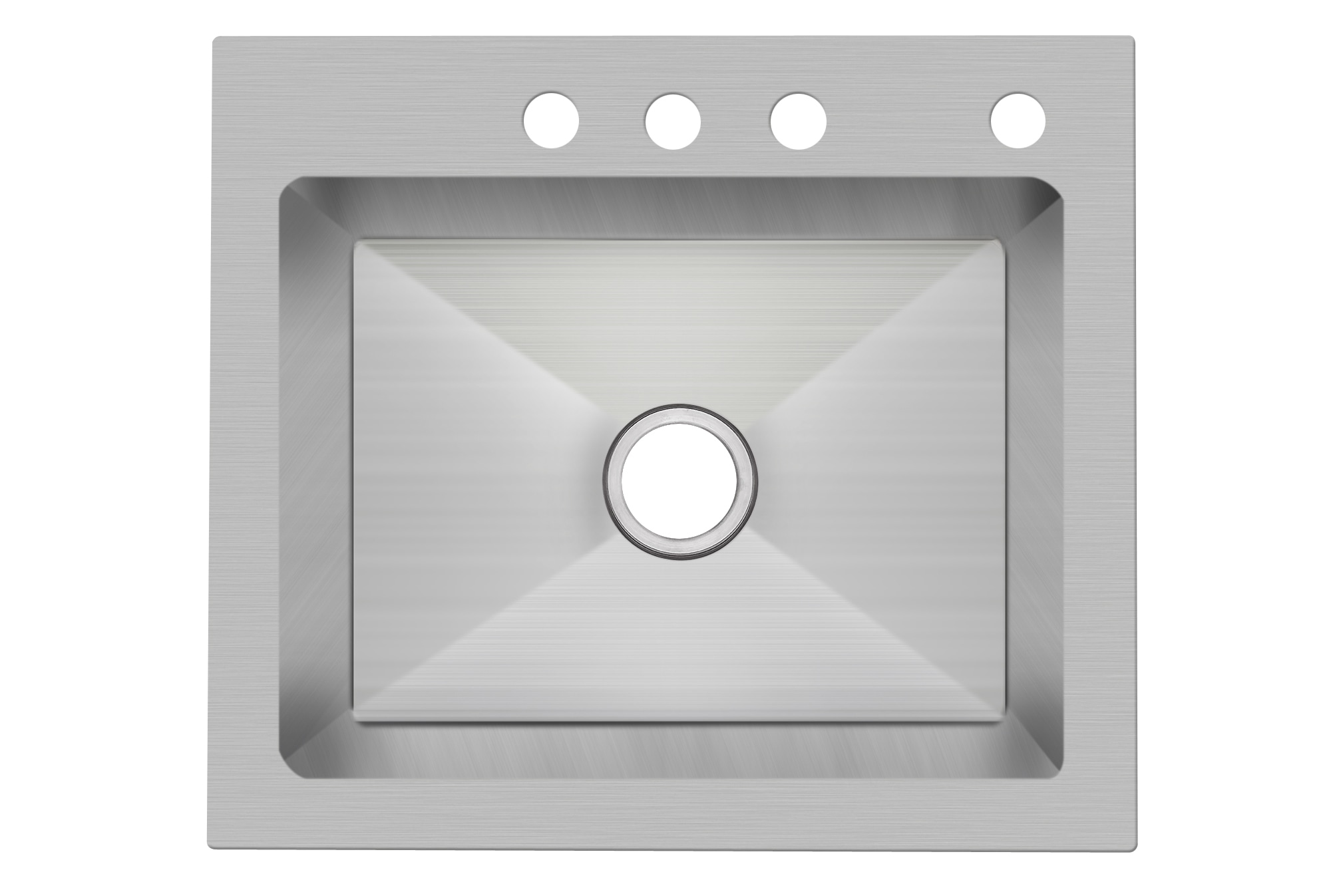 PROFLO PFDM1B252294 Undermount 25-in x 22-in Stainless steel Single bowl 18 -Gauge Kitchen Sink