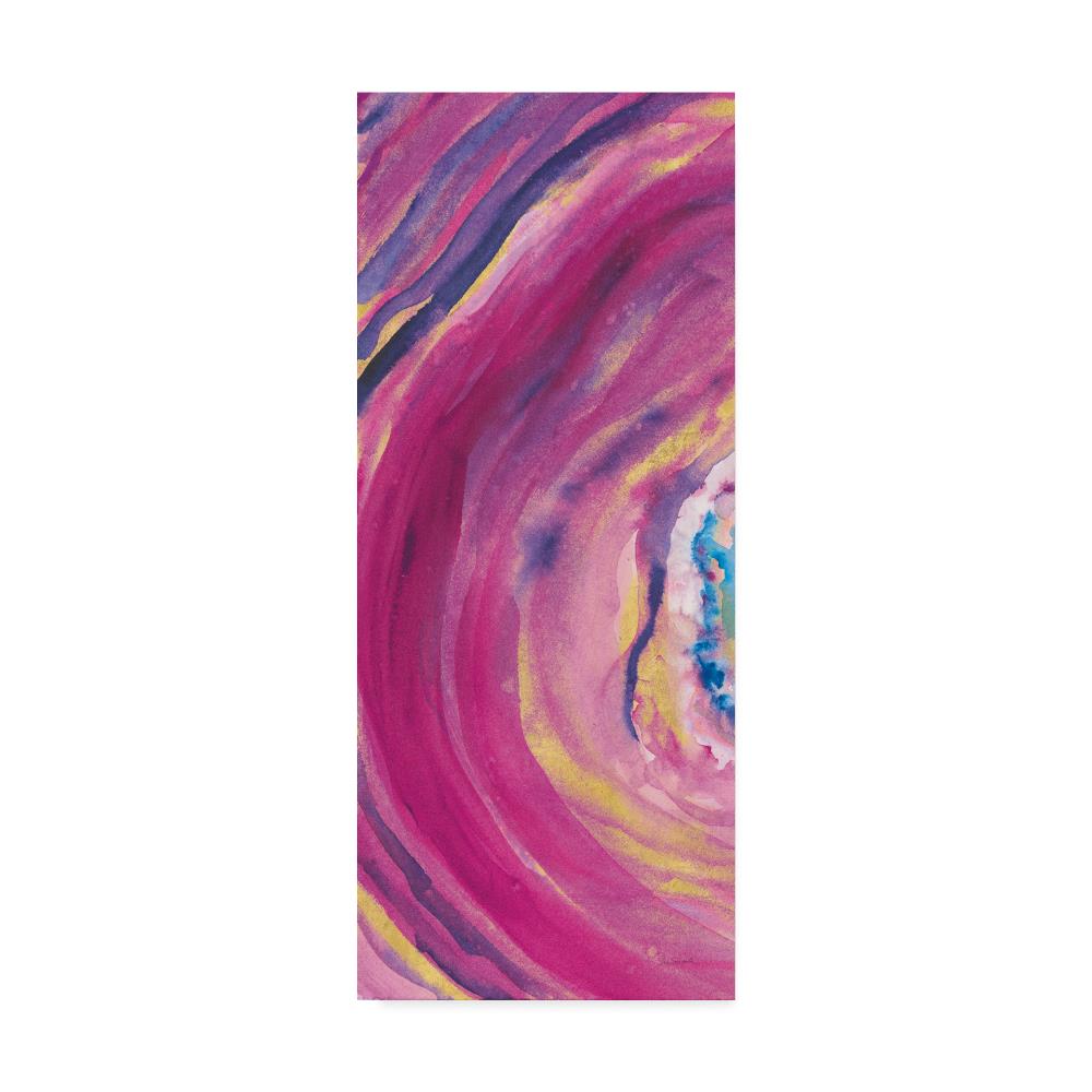 Trademark Fine Art WAP08408-C819GG Framed 19-in H x 8-in W Abstract Print on Canvas