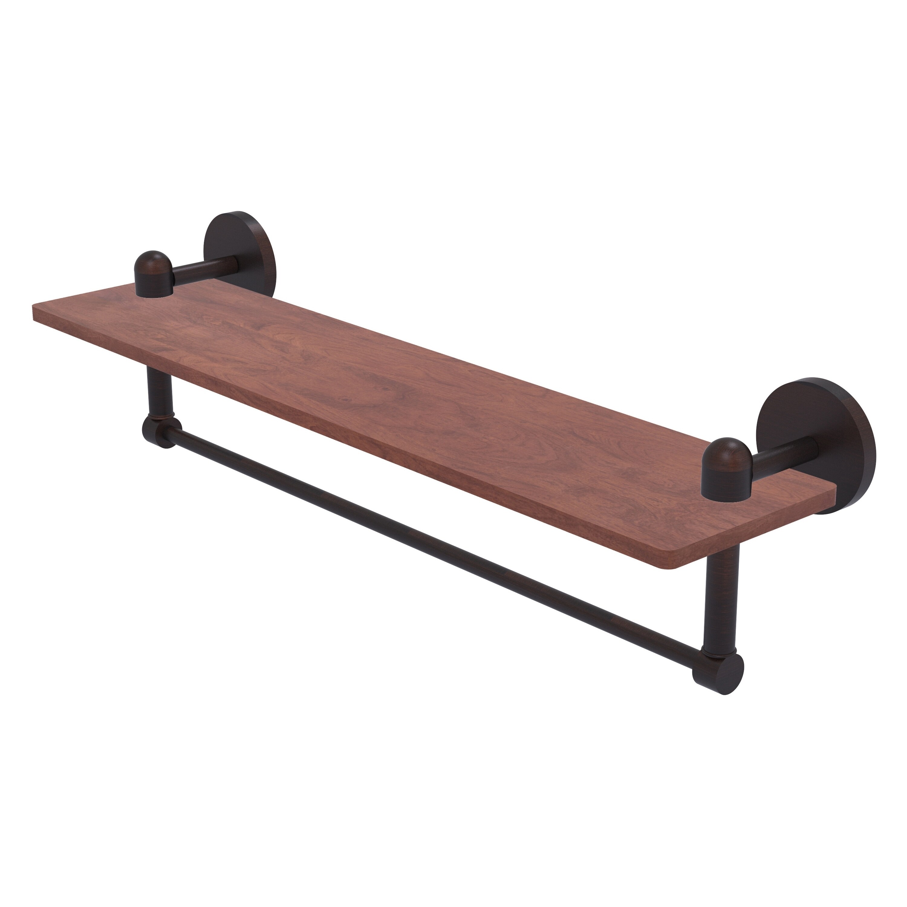 Allied Brass TA-1TB-22-IRW-VB Tango Venetian Bronze Wall mount Bathroom Shelf ( 22-in x 4-in x 5-in )