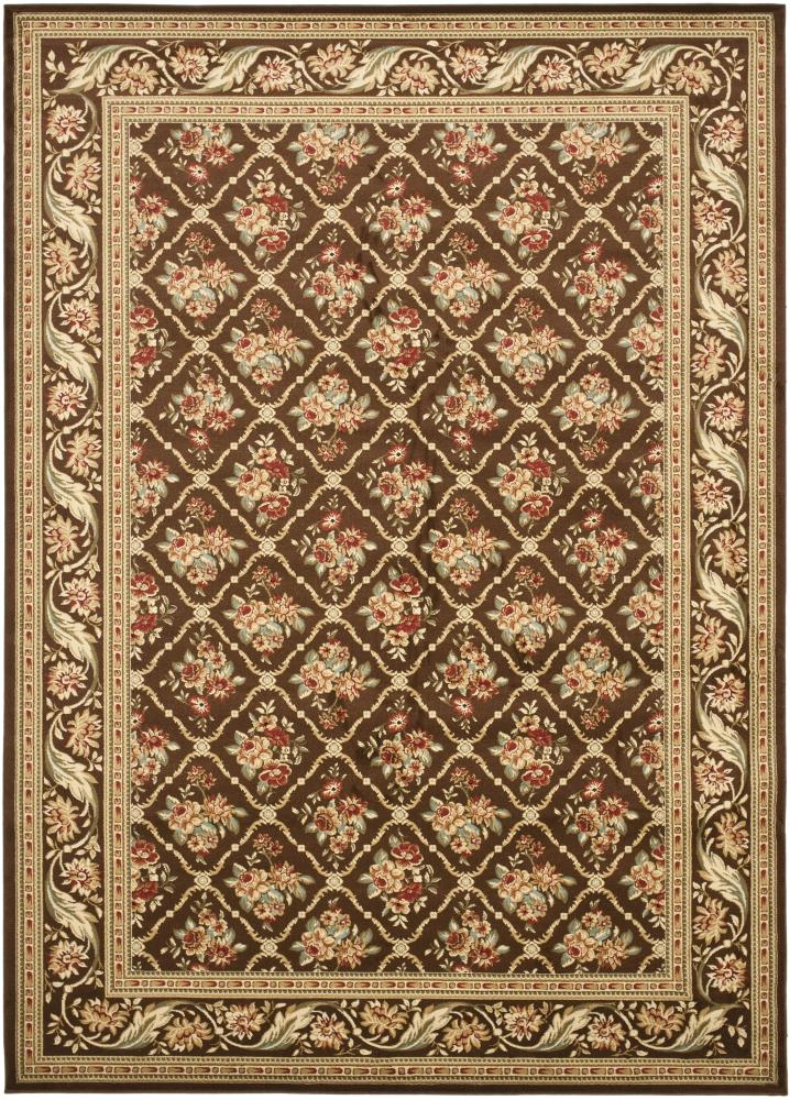 Safavieh LNH556-2525-7 Lyndhurst Floral Lattice 7 x 10 (ft) Loomed Polypropylene Brown/Brown Rectangular Indoor Floral/Botanical Oriental Area rug